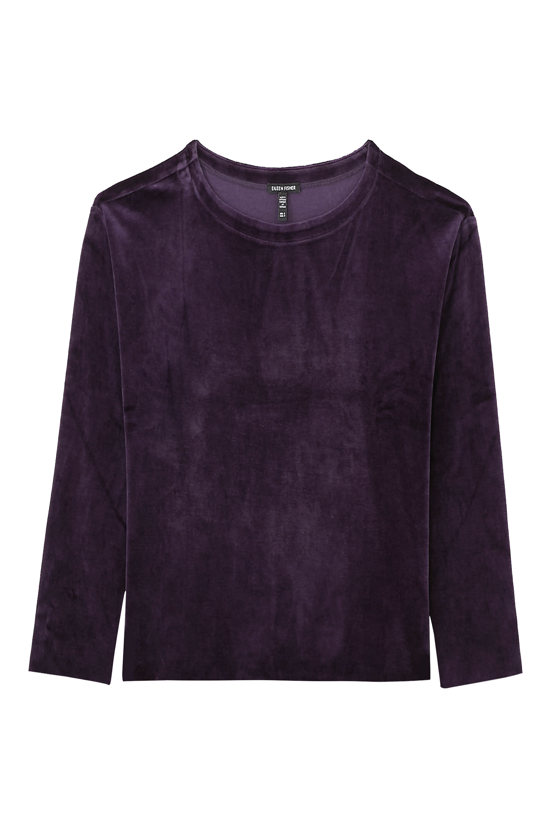 Cozy Velour Knit Bateau Neck Top