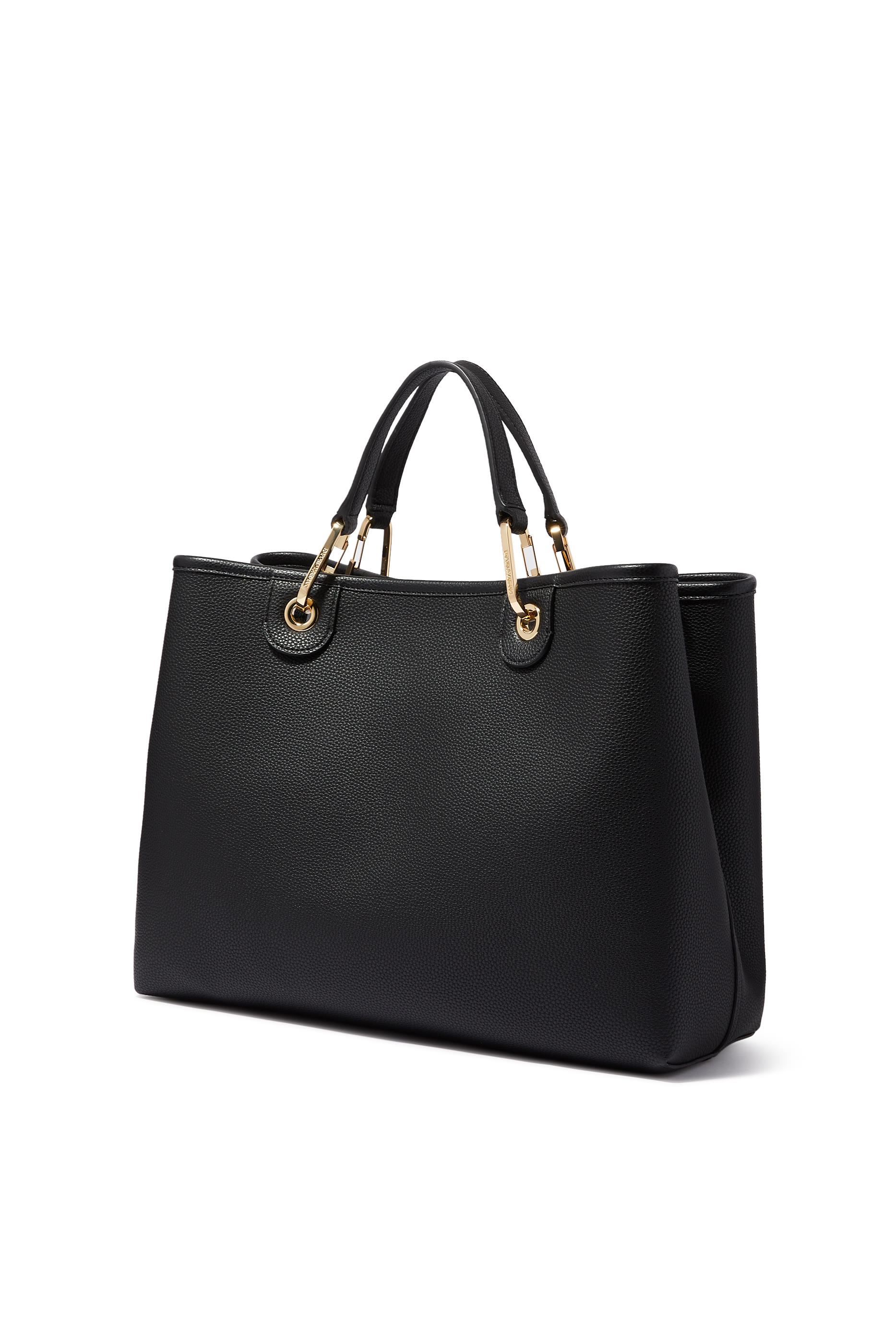 Faux Leather Shopping Bag