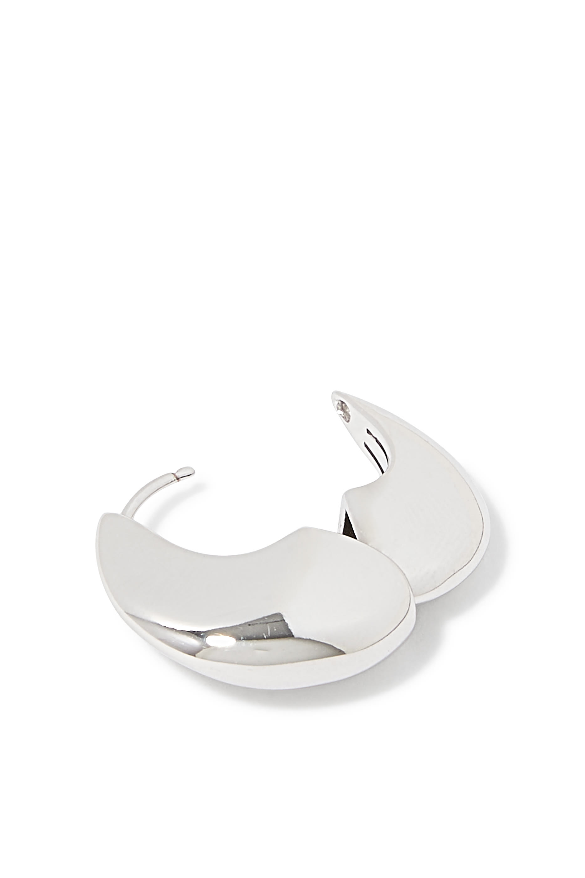 Sculptural Pebble Small Hoop Earrings