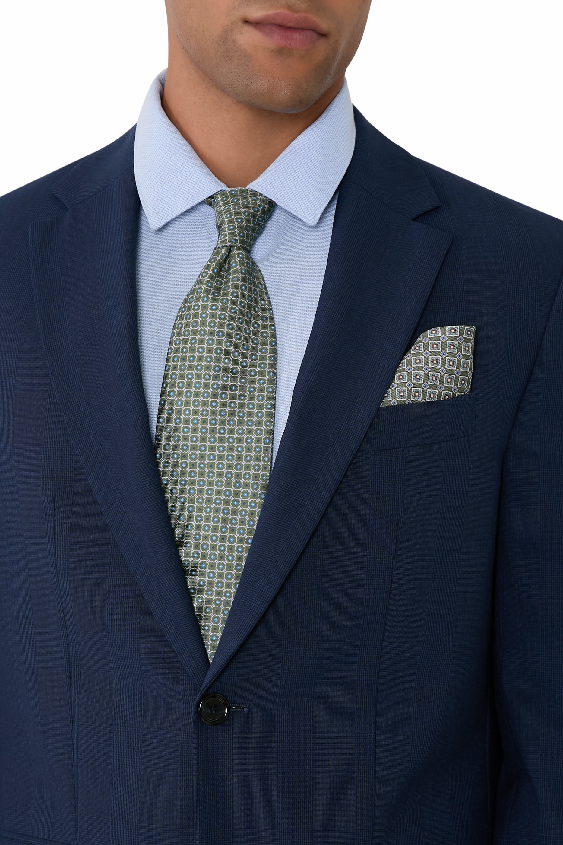 Medallion Double Print Pocket Square