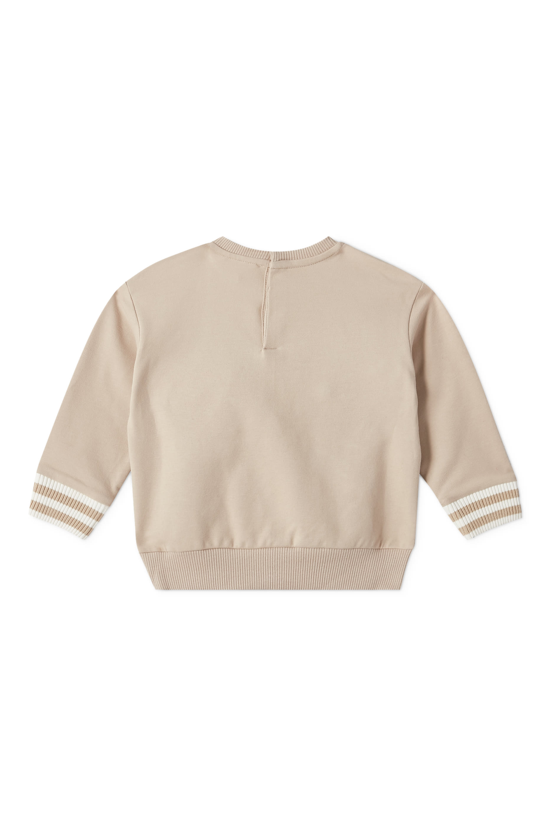 Jersey Sweatshirt with Logo Crest Patch