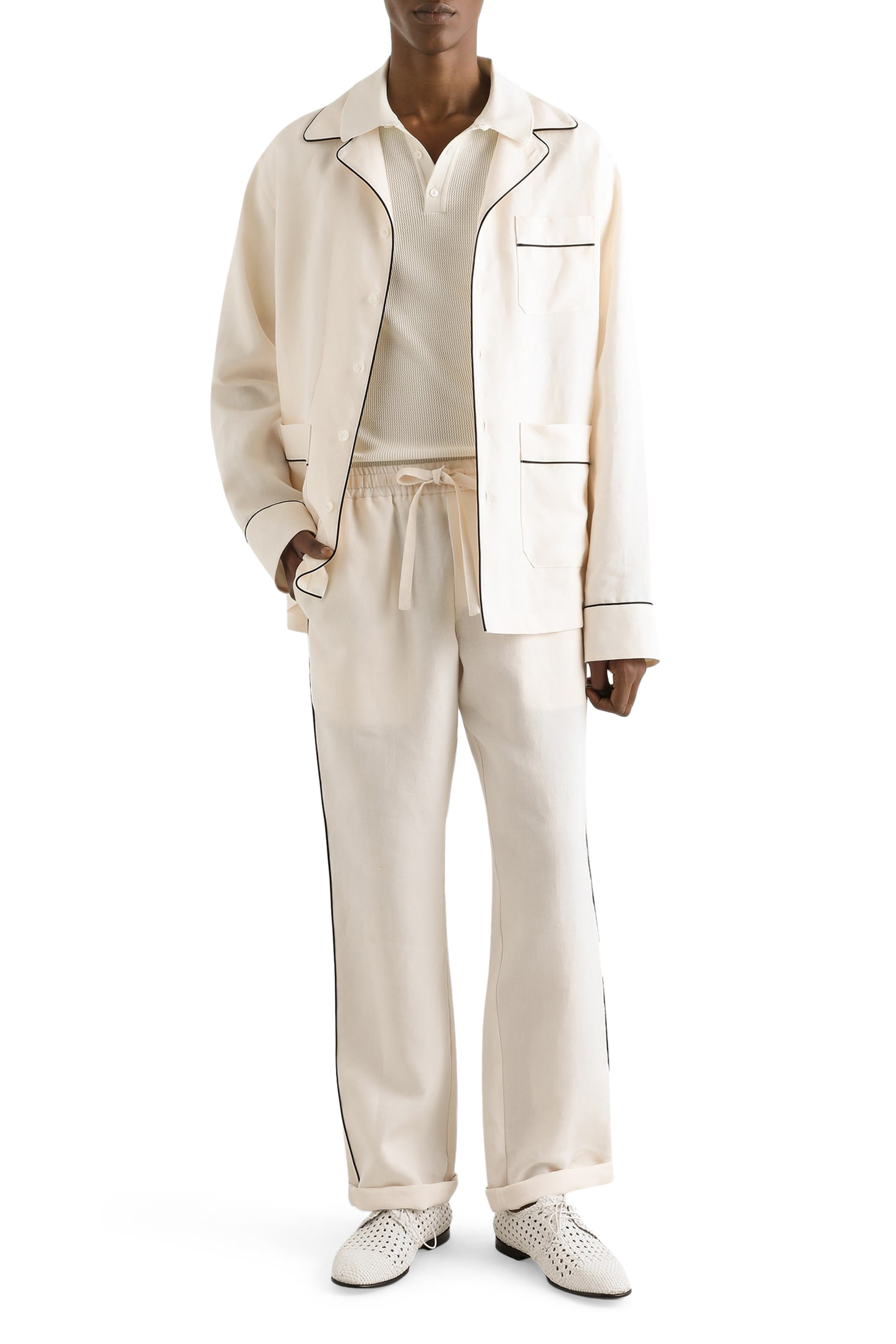 Short Sleeves Cotton Knit Polo Shirt