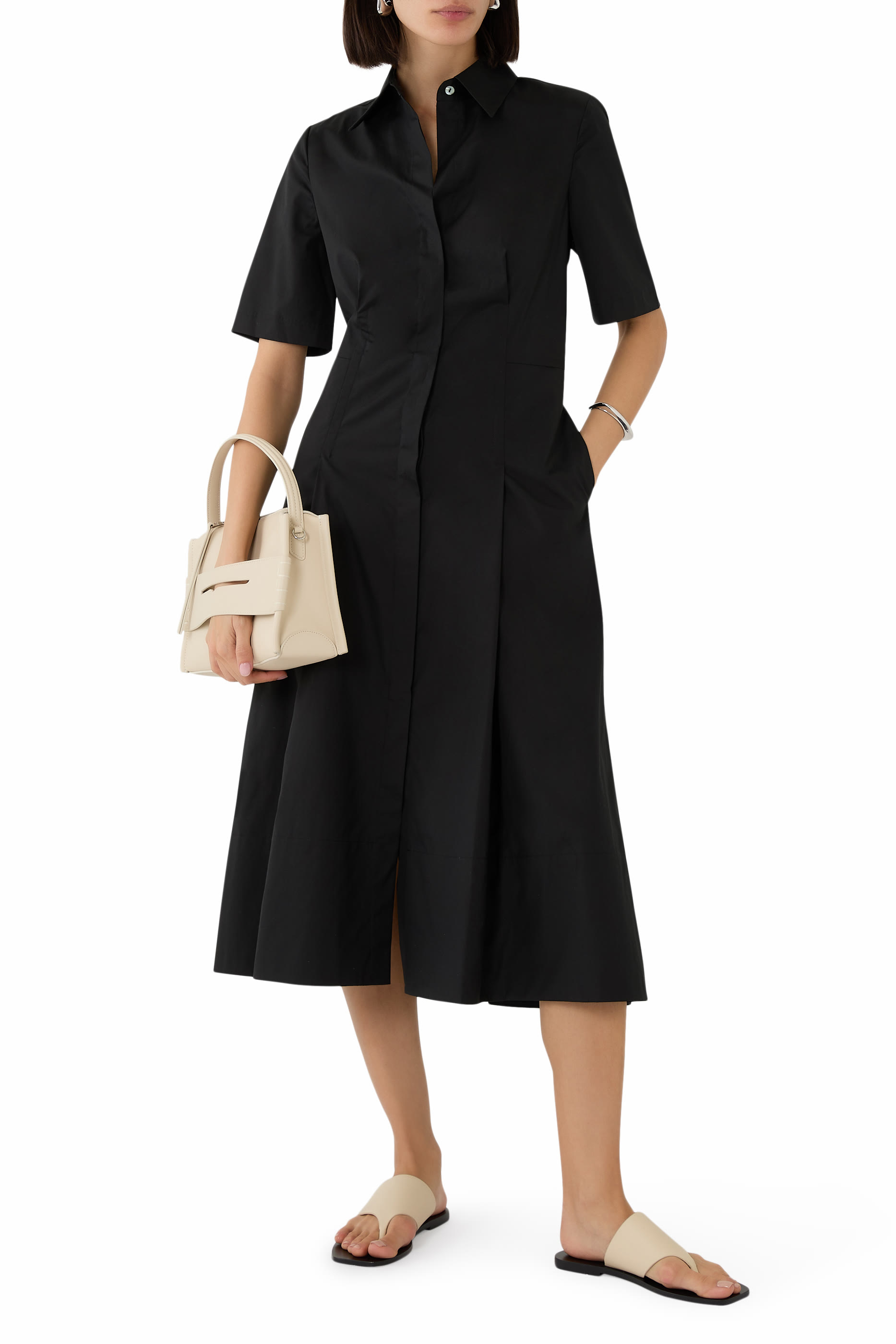 Short Sleeves Shirt Dress