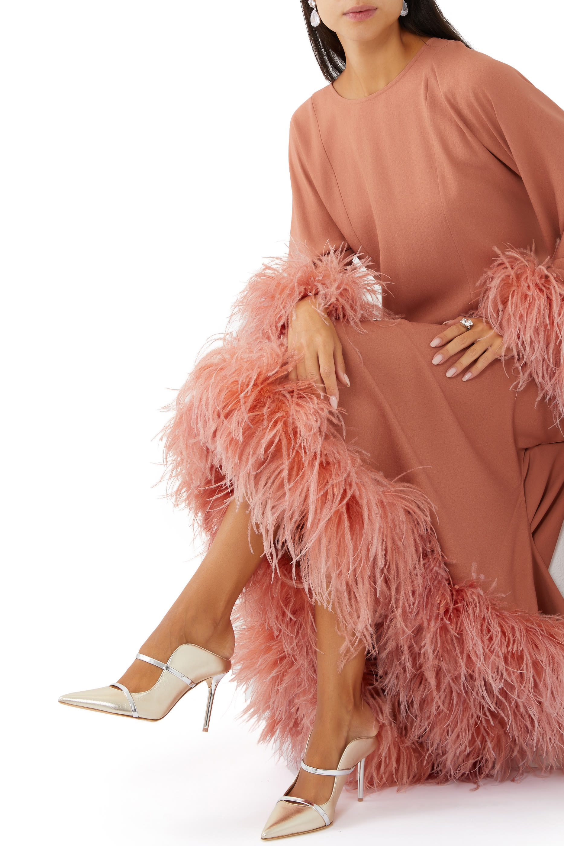 Maureen 85 Metallic Leather Mules