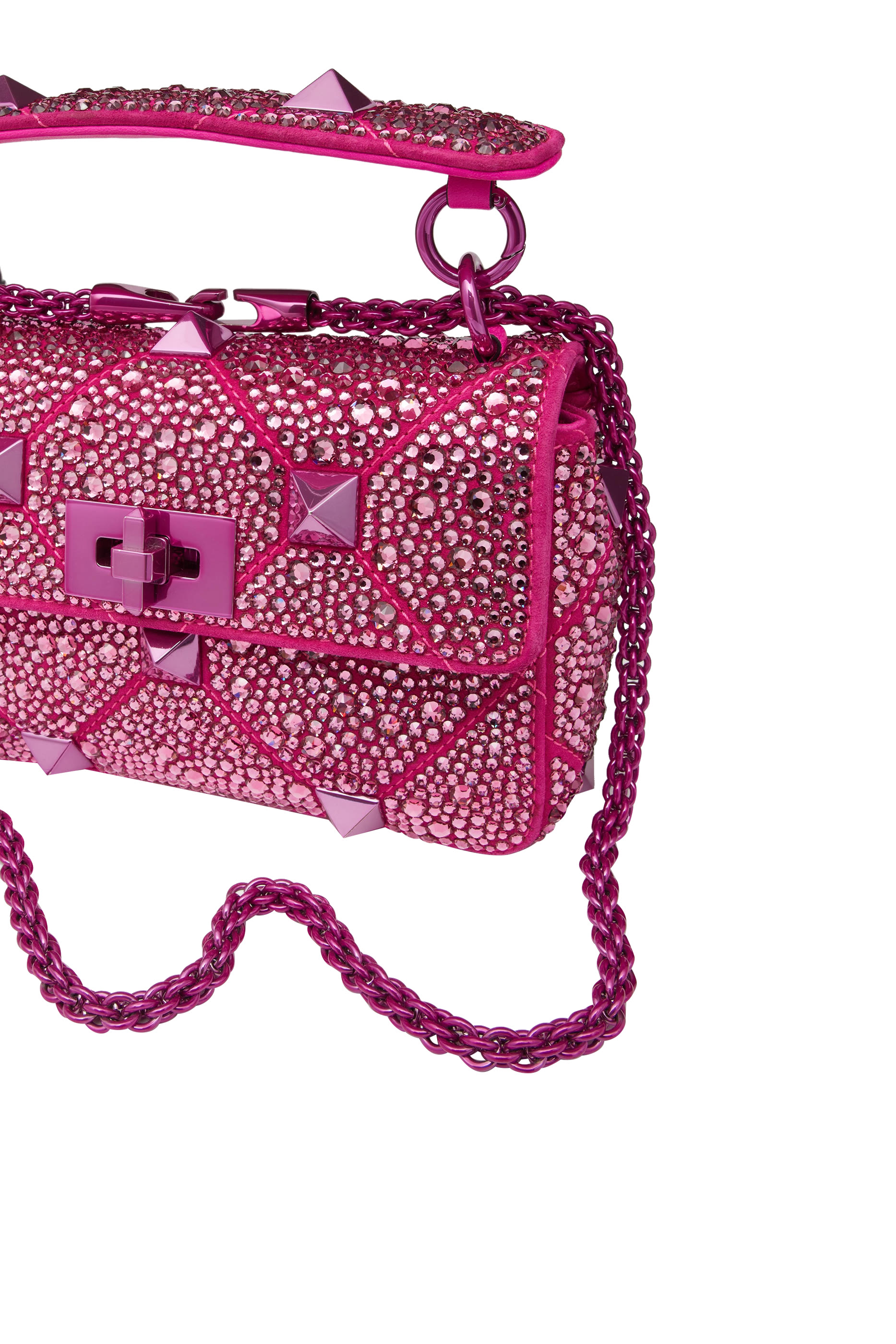  Small Roman The Stud Crystal Shoulder Bag