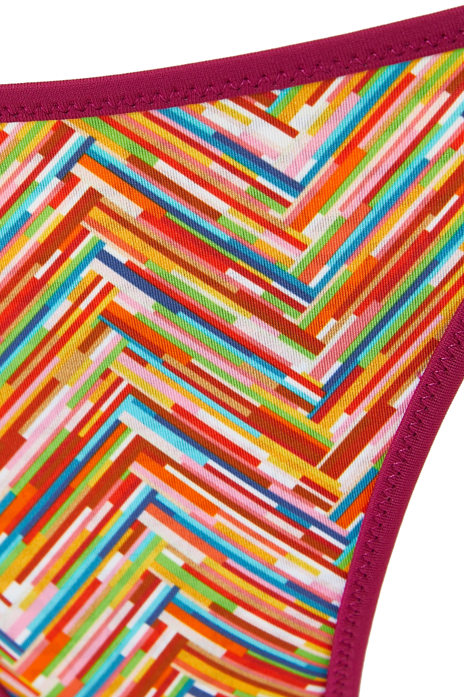 Mare Chevron Lycra Reversible Triangle Tie Bikini Set