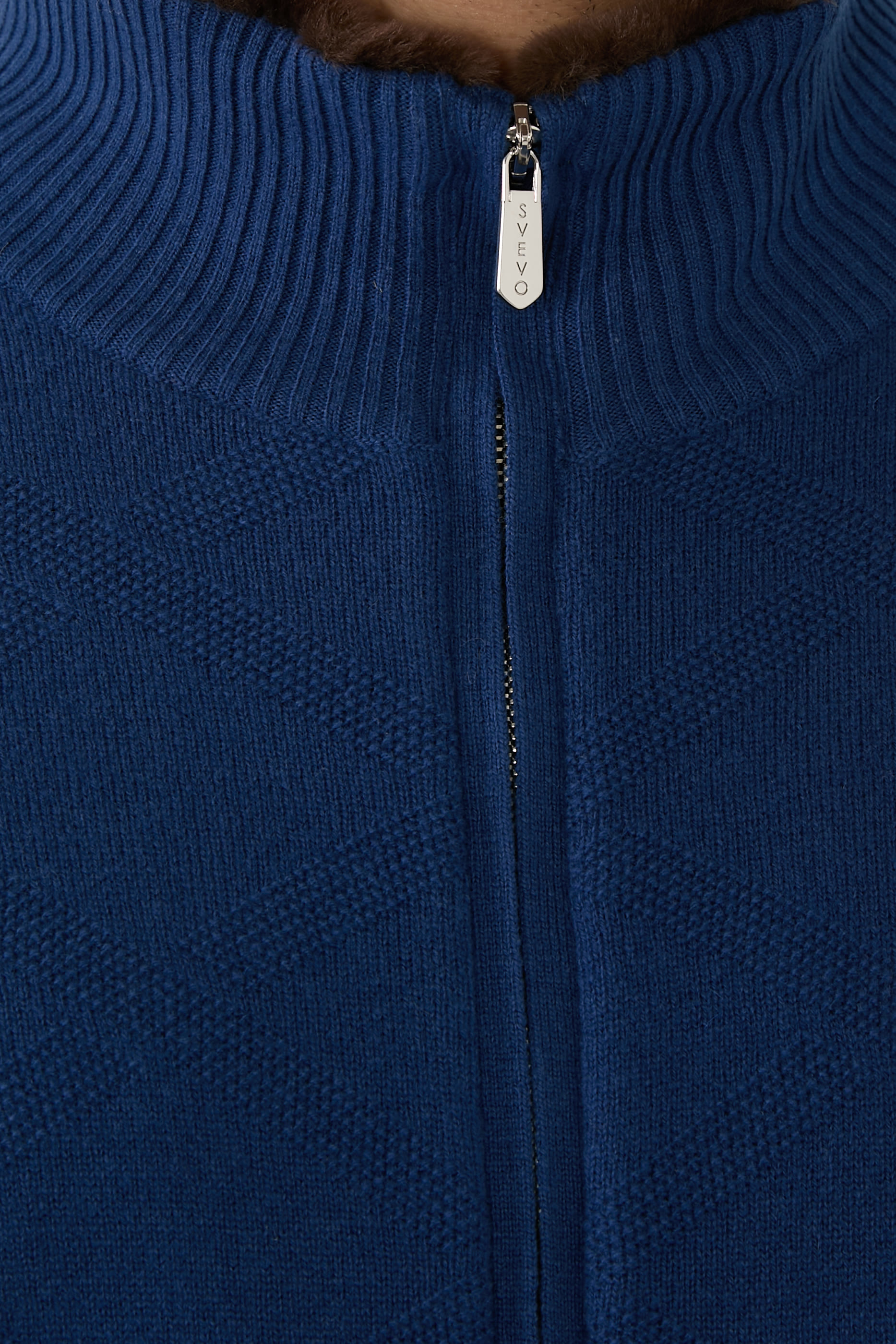 Cashmere Cardigan with Fur Insert 