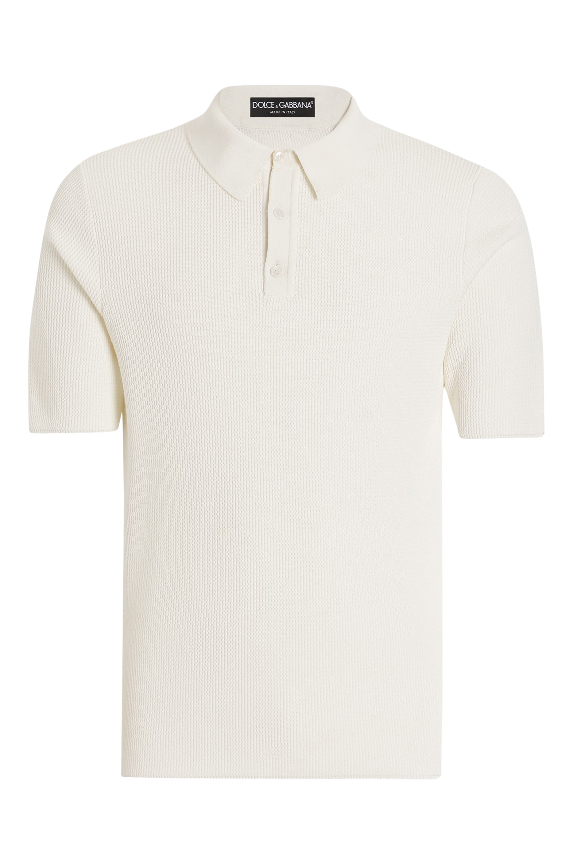Short Sleeves Cotton Knit Polo Shirt