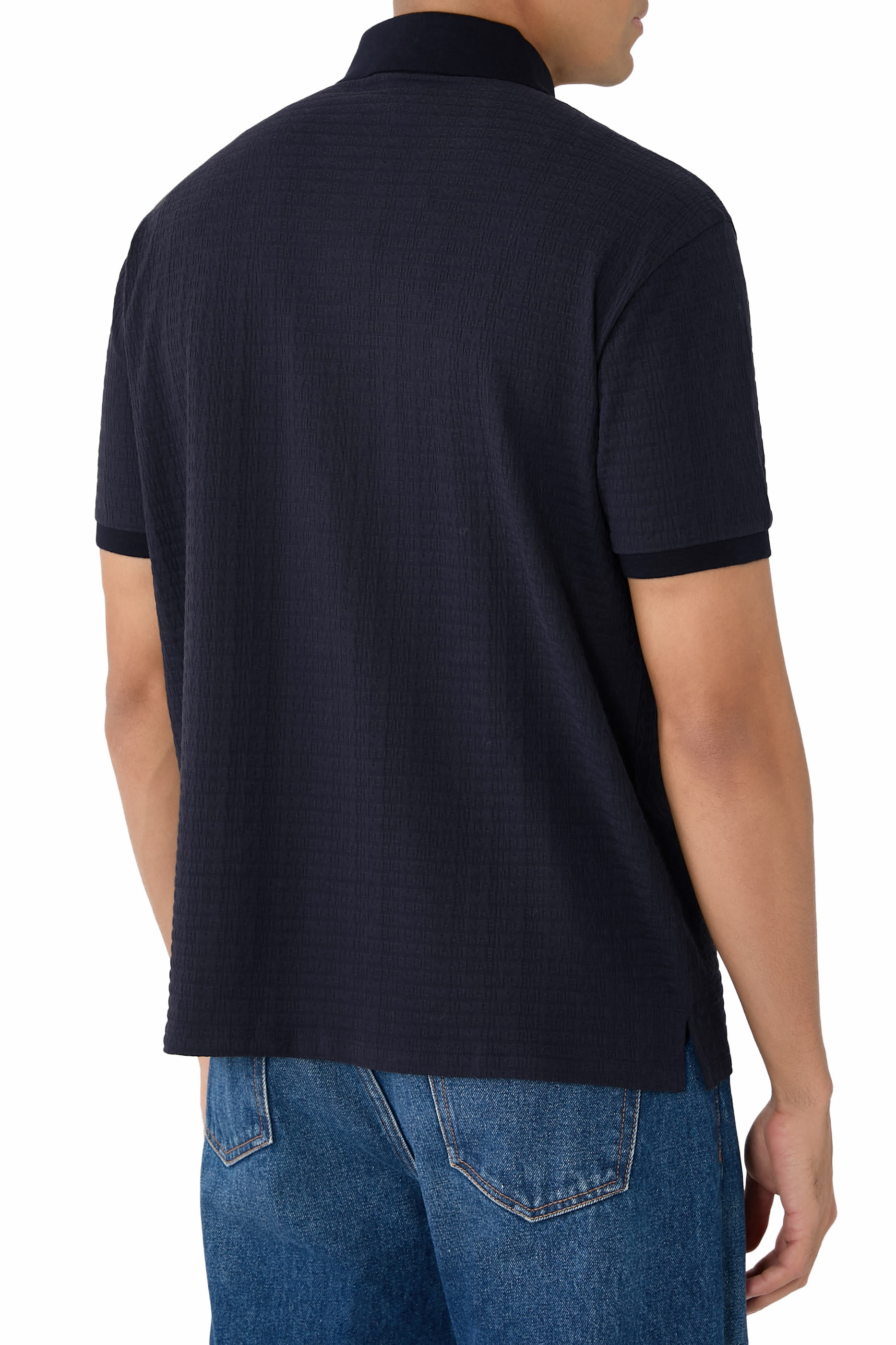 Micro EA Text Logo Polo Shirt