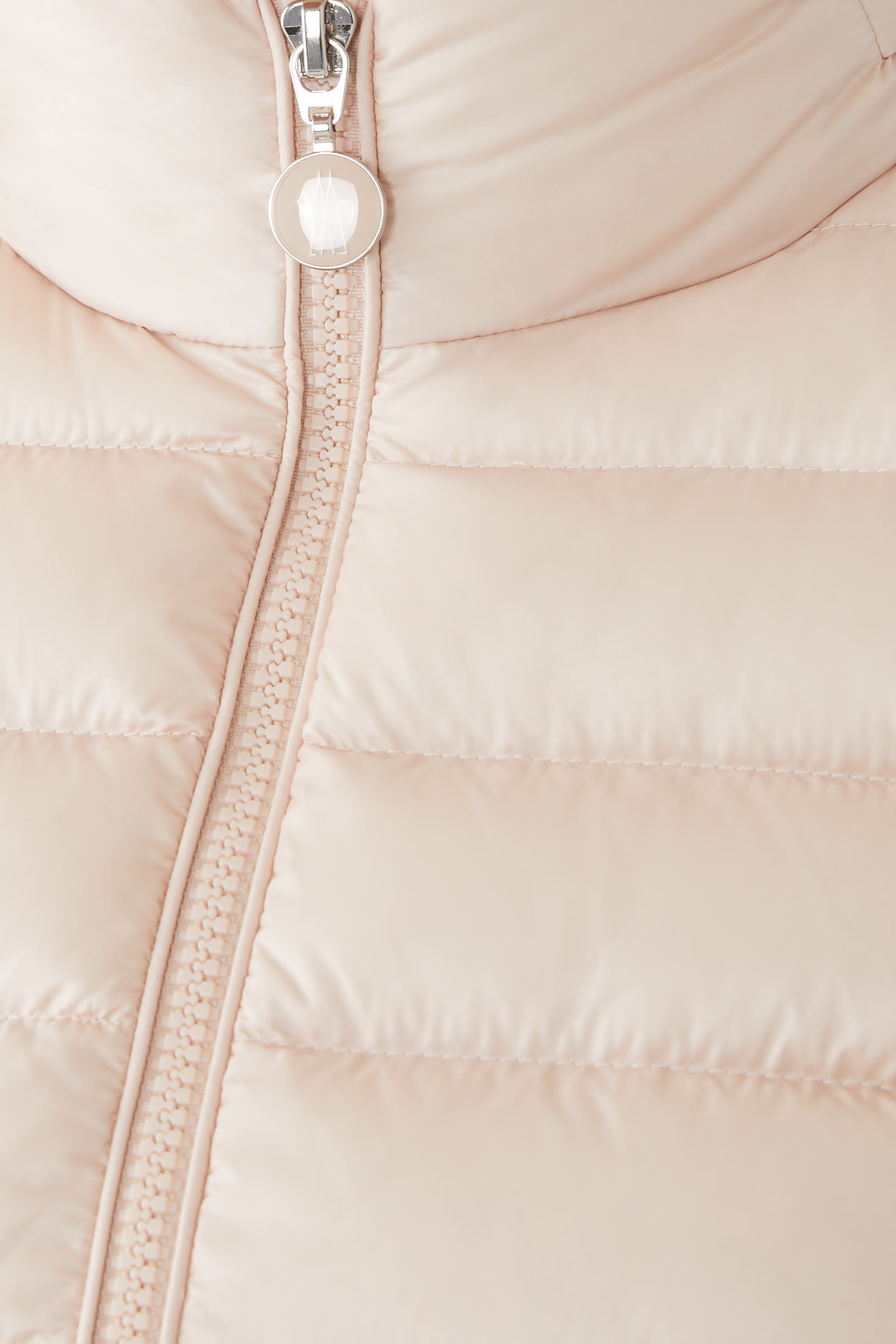 Padded Cotton Zip-Up Cardigan