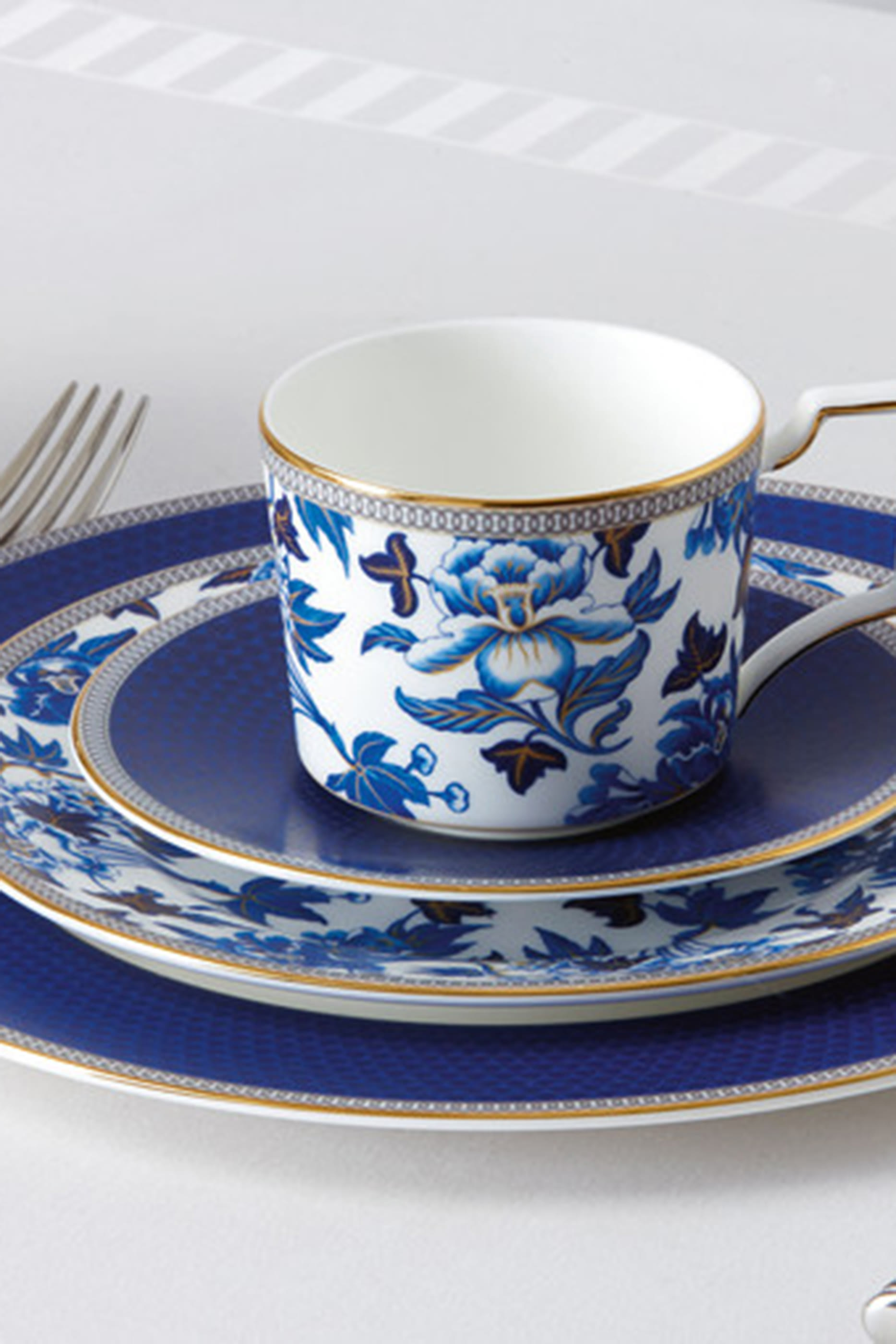 Hibiscus Teacup and Saucer