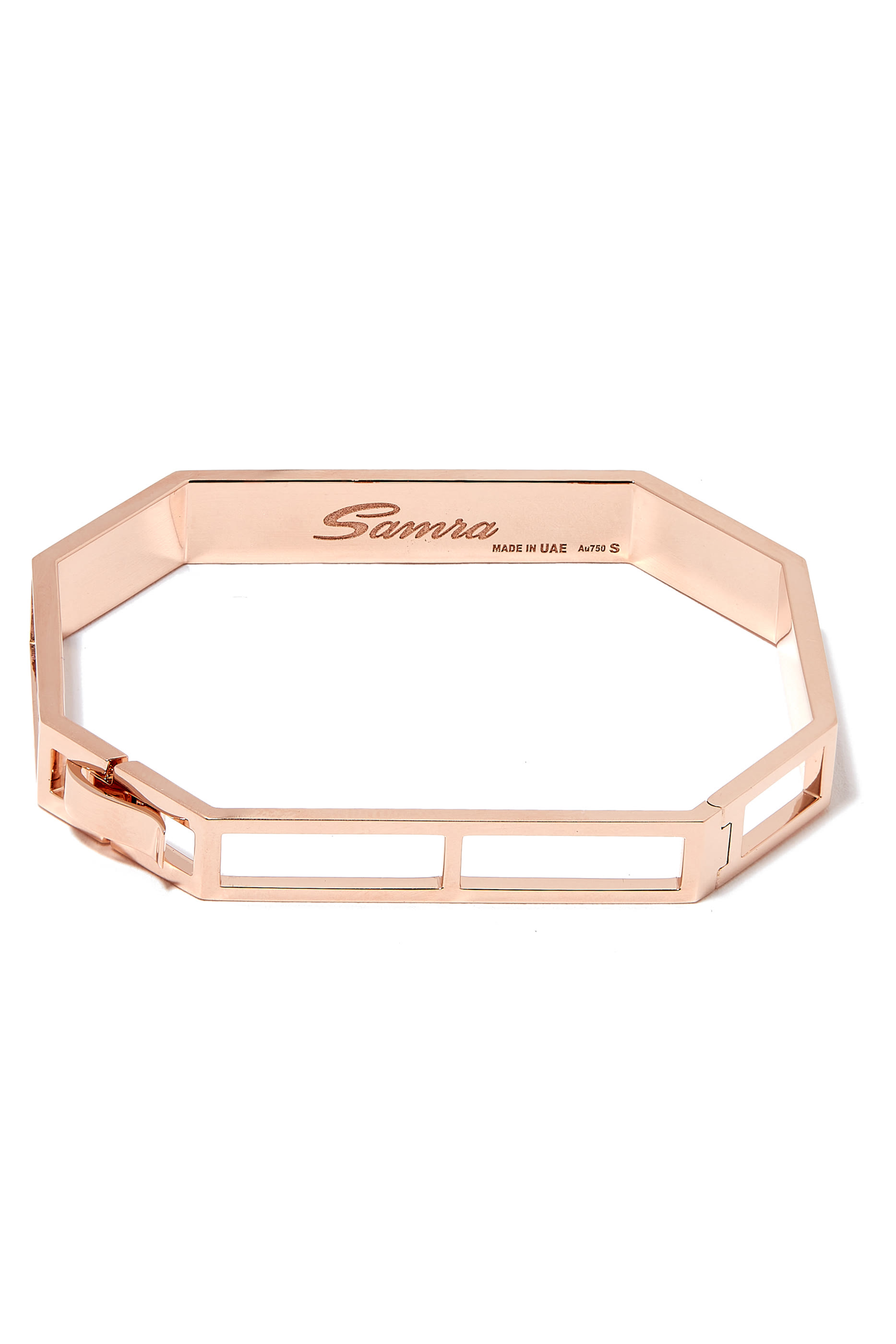 Oud Turath Bangle, 18k Rose Gold & Mother of Pearl