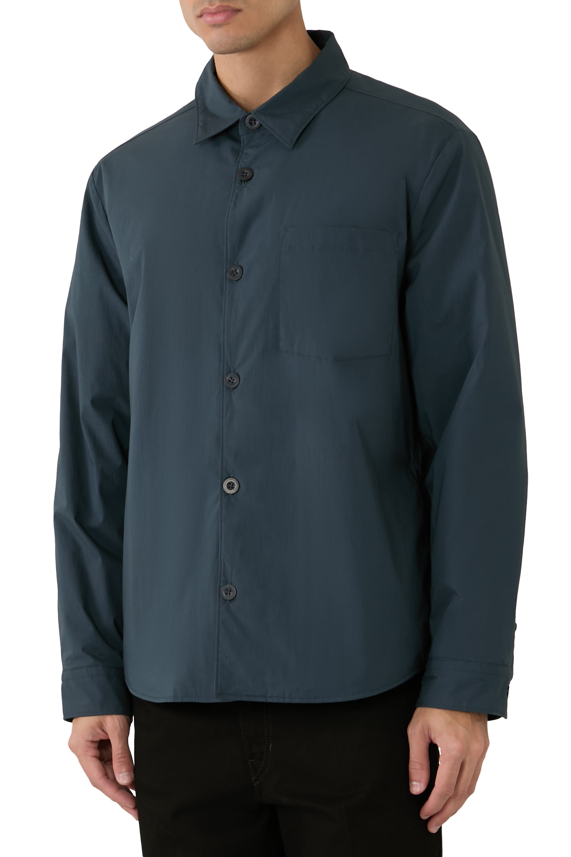 Insulated Tech-Cotton Shirt Jacket