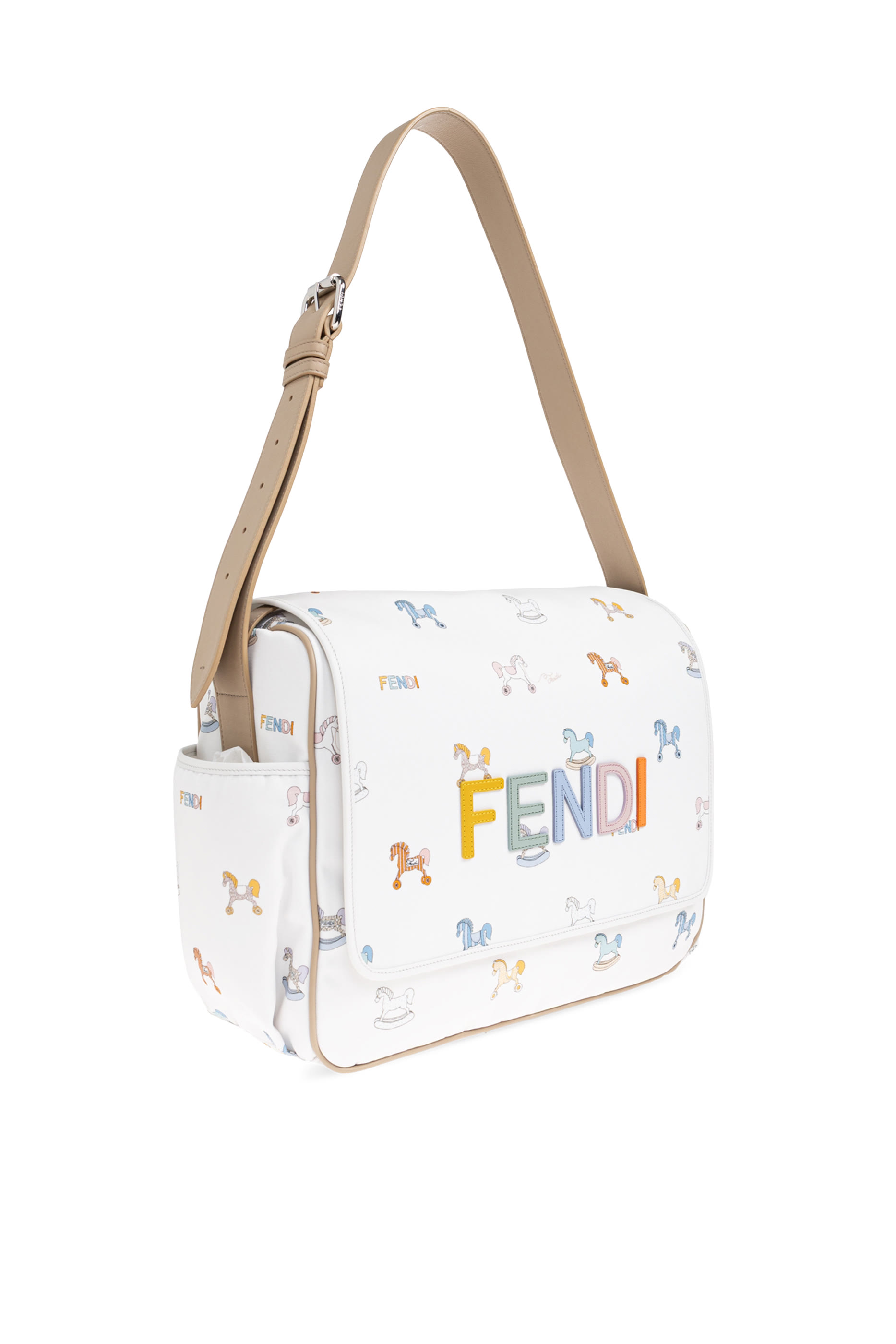 Kids Horse-Print Logo Changing Bag