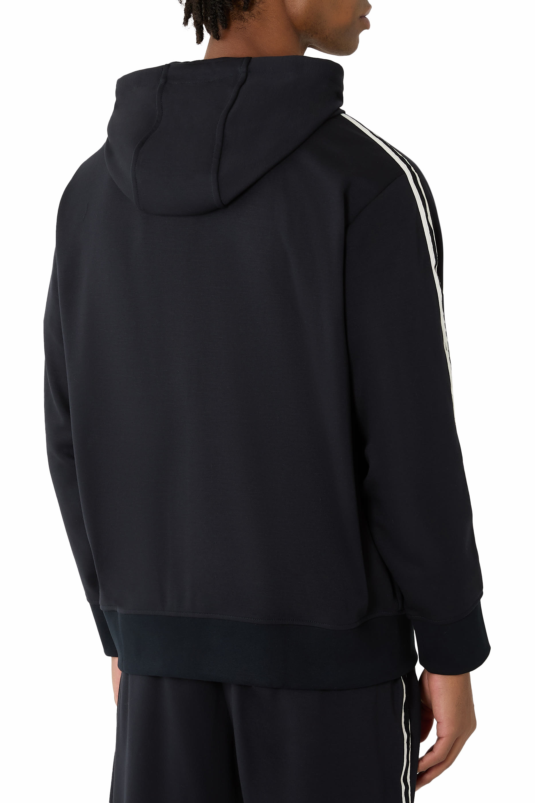 Logo Full-Zip Sleeve Bands Sweatshirt