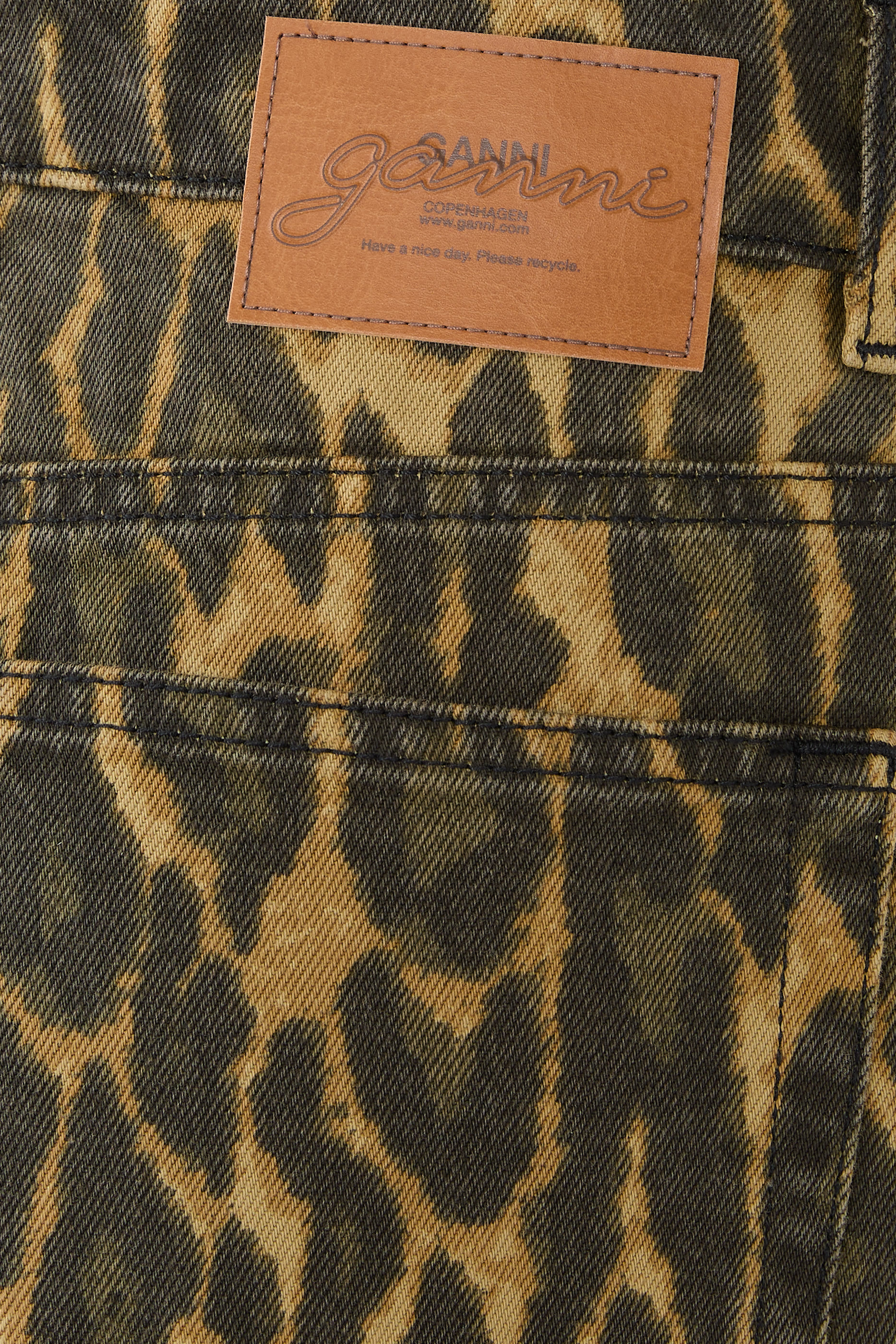 Leopard Baggy Jeans