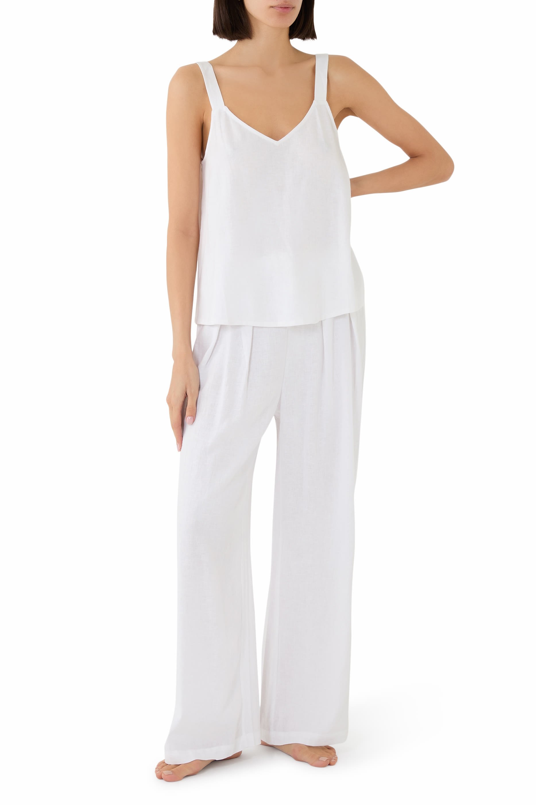 Linen Blend Relaxed Pant