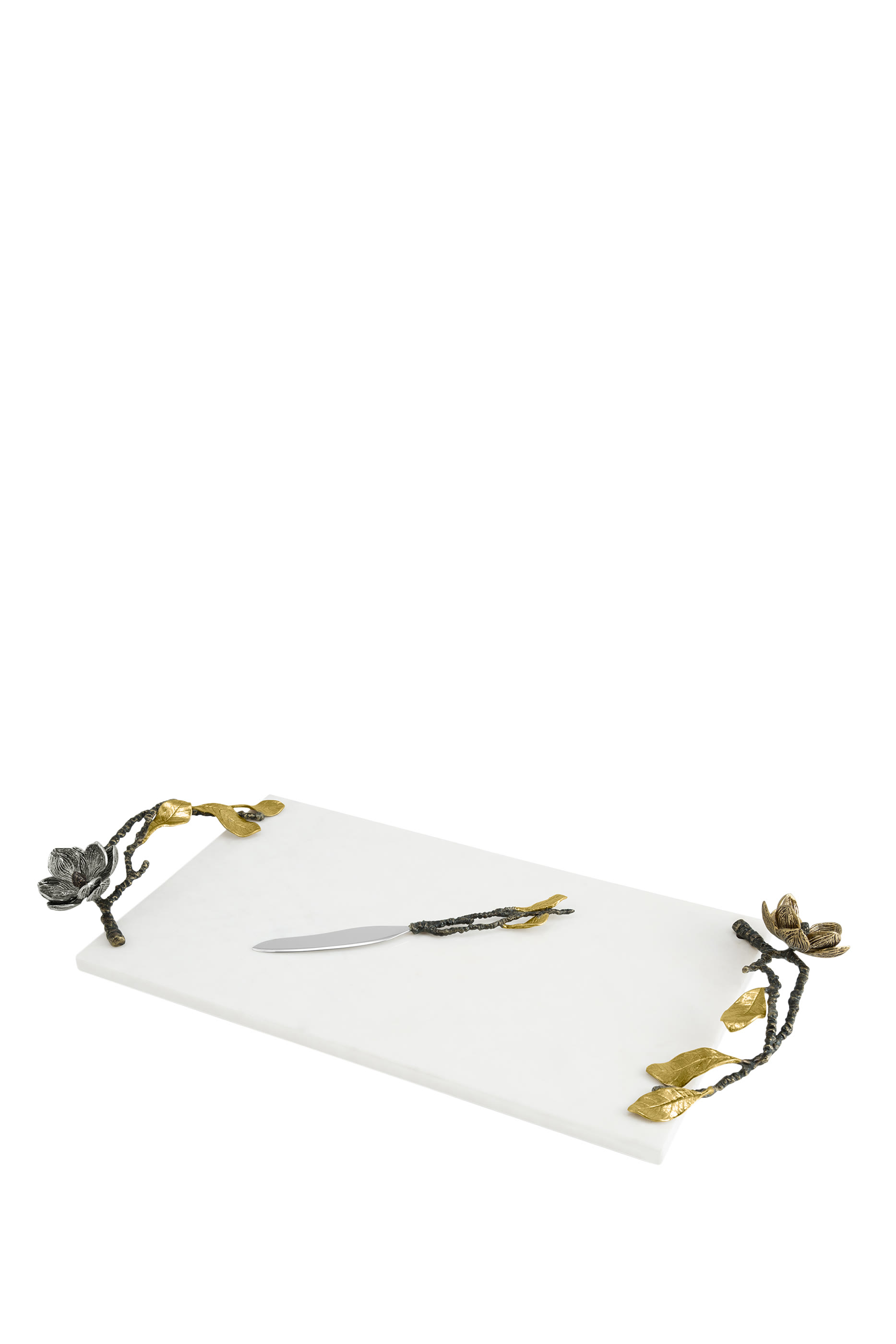 Vintage Bloom Cheese Board with Knife