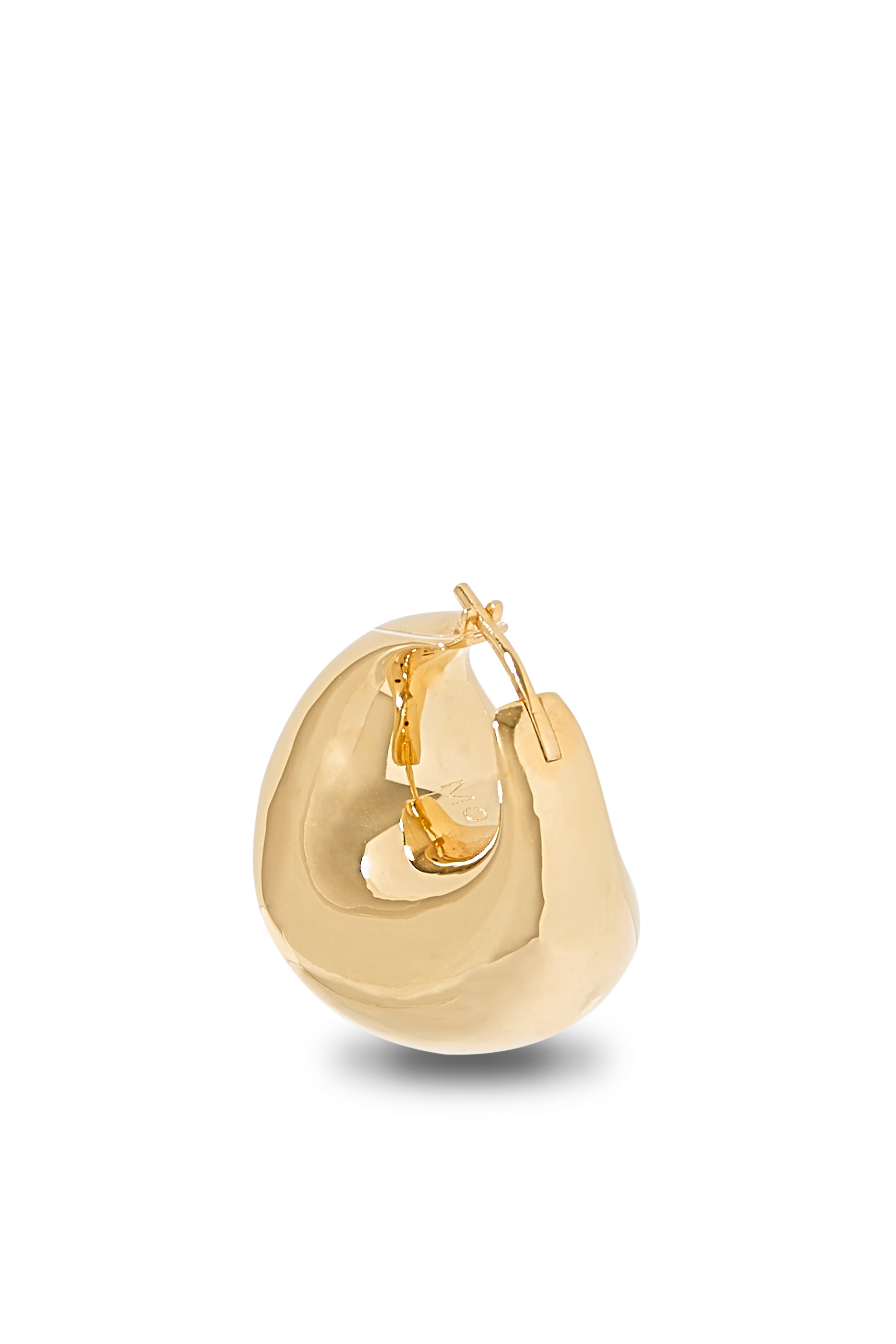 Sculptural Chubby Dome Medium Hoop Earrings