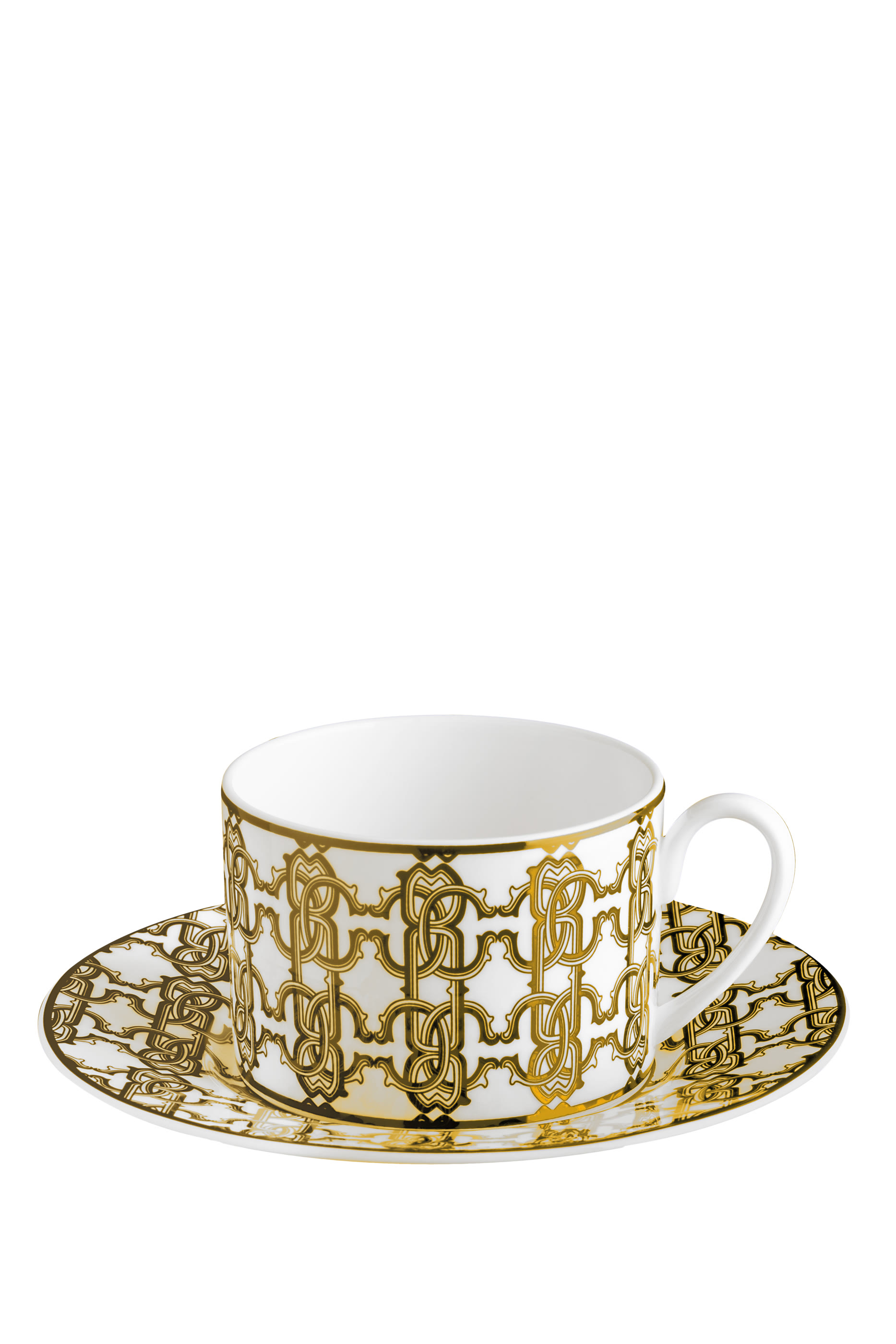 Tea Cup & Saucer Monogram Set