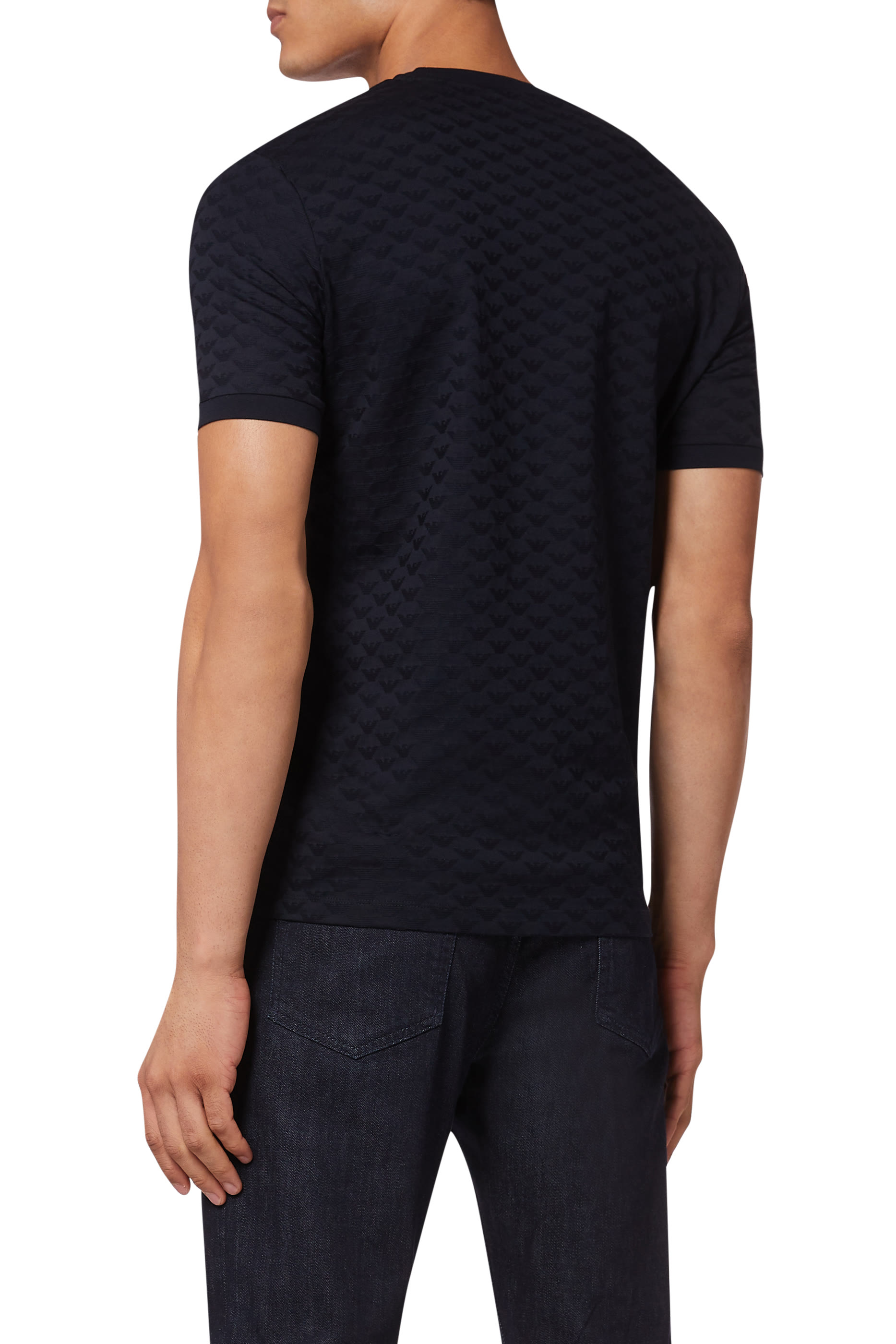 Eagle Monogram Jacquard Jersey T-Shirt