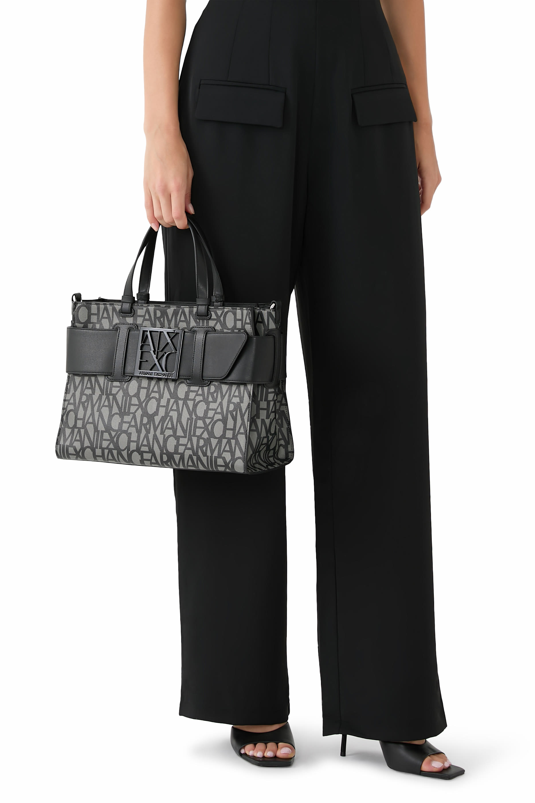  Susy All-Over Logo Print Shopping Bag