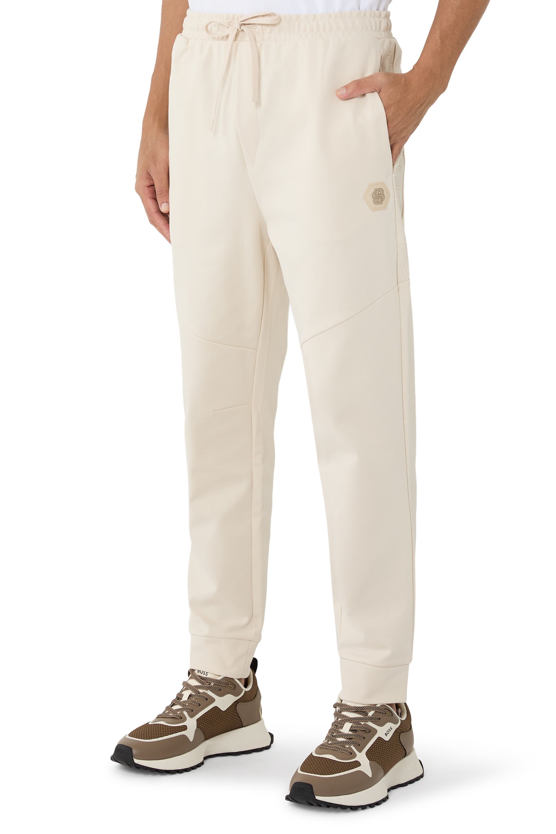 Double B Monogram Cotton-Blend Tracksuit Bottoms