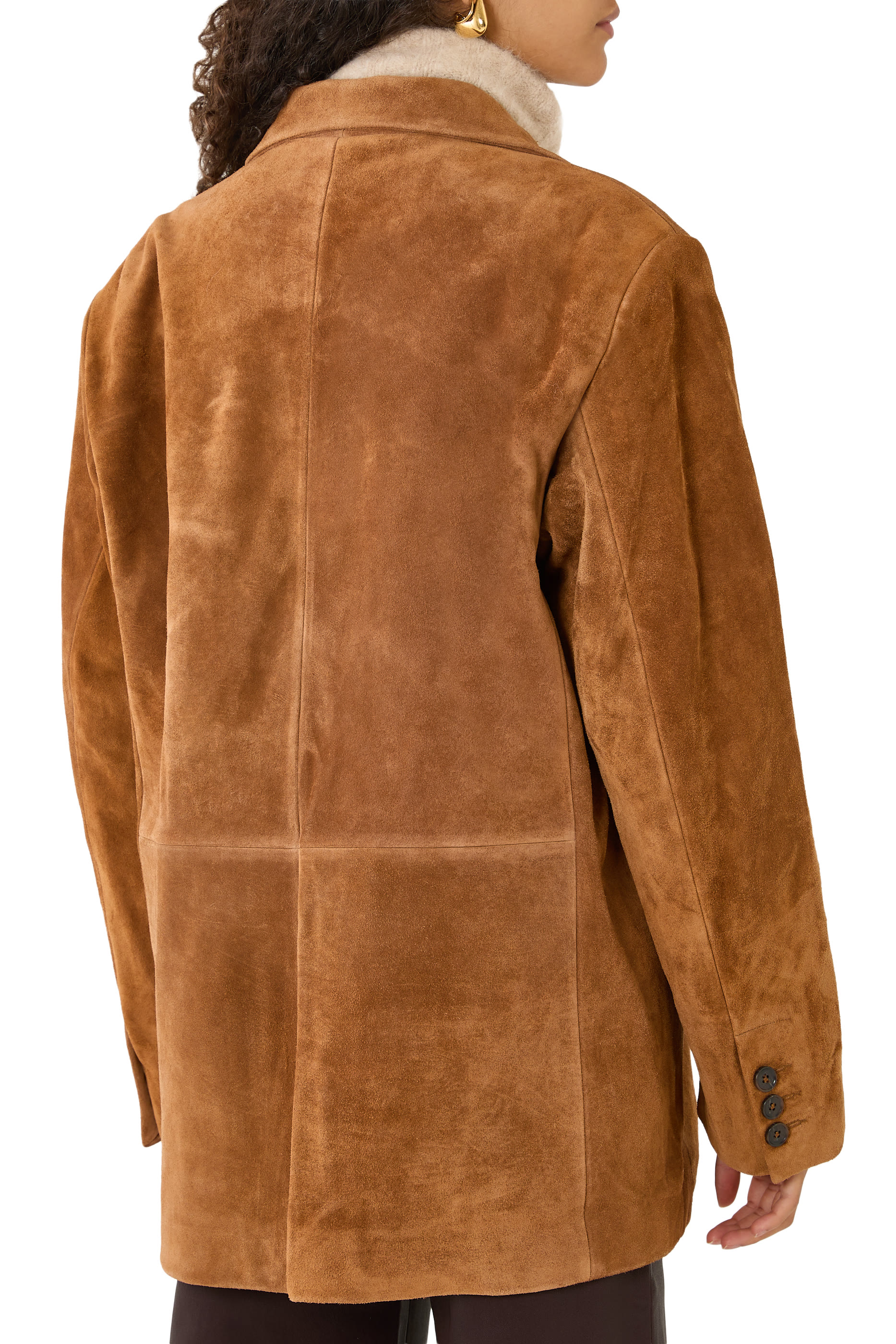  Benny Gritty Suede Oversized Blazer 