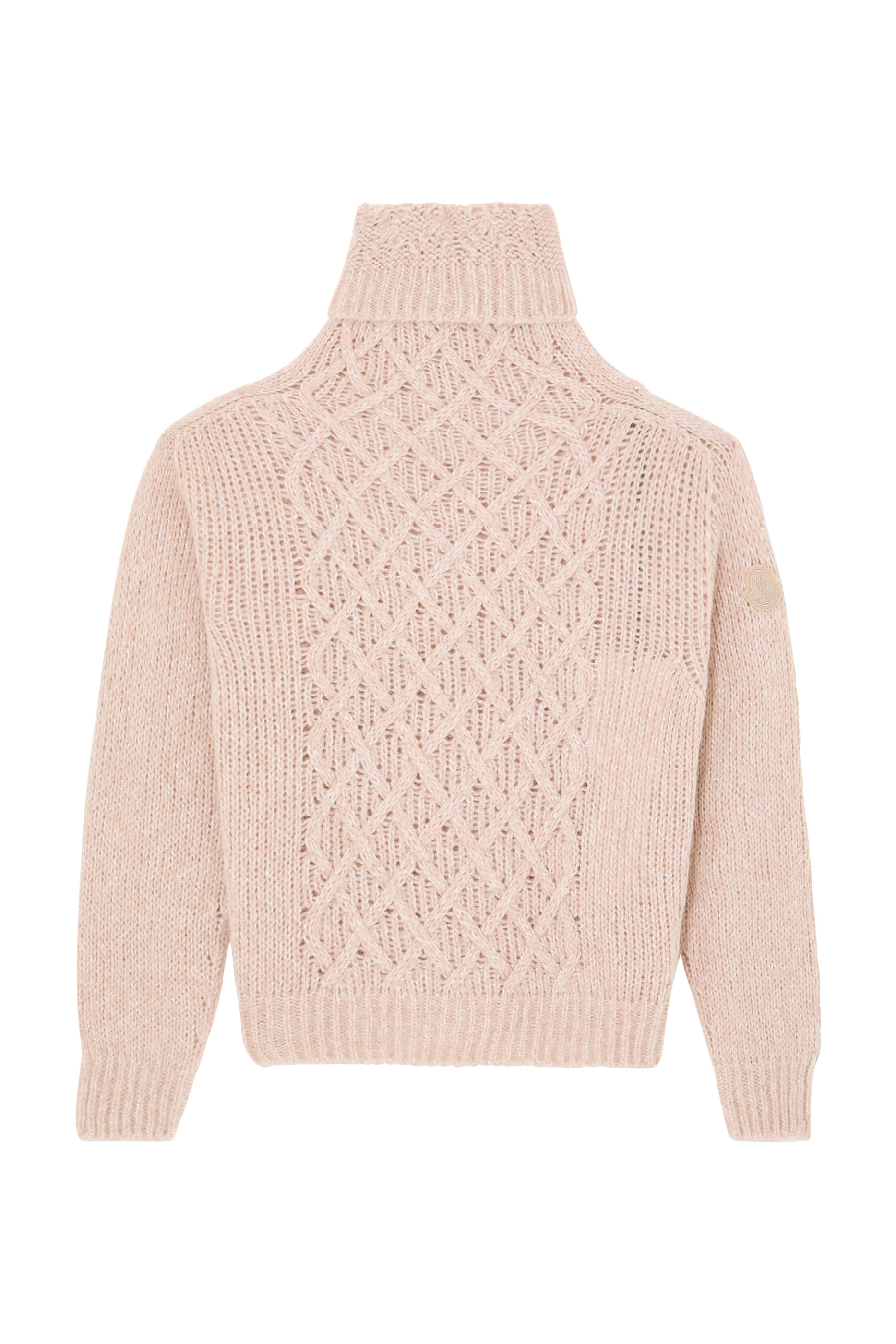 Cable-Knit T-Neck Sweater