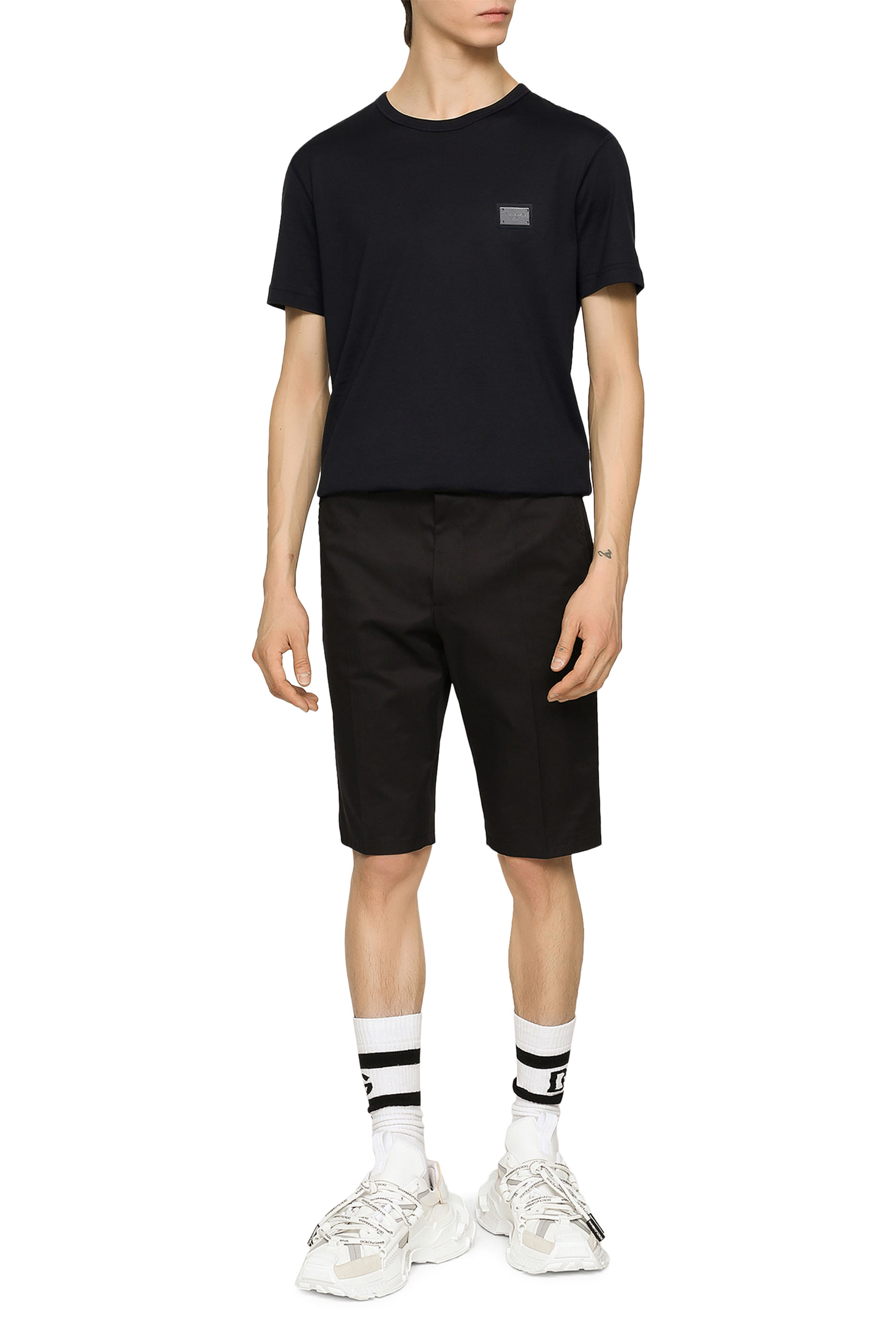 Cotton T-Shirt with Branded Tag