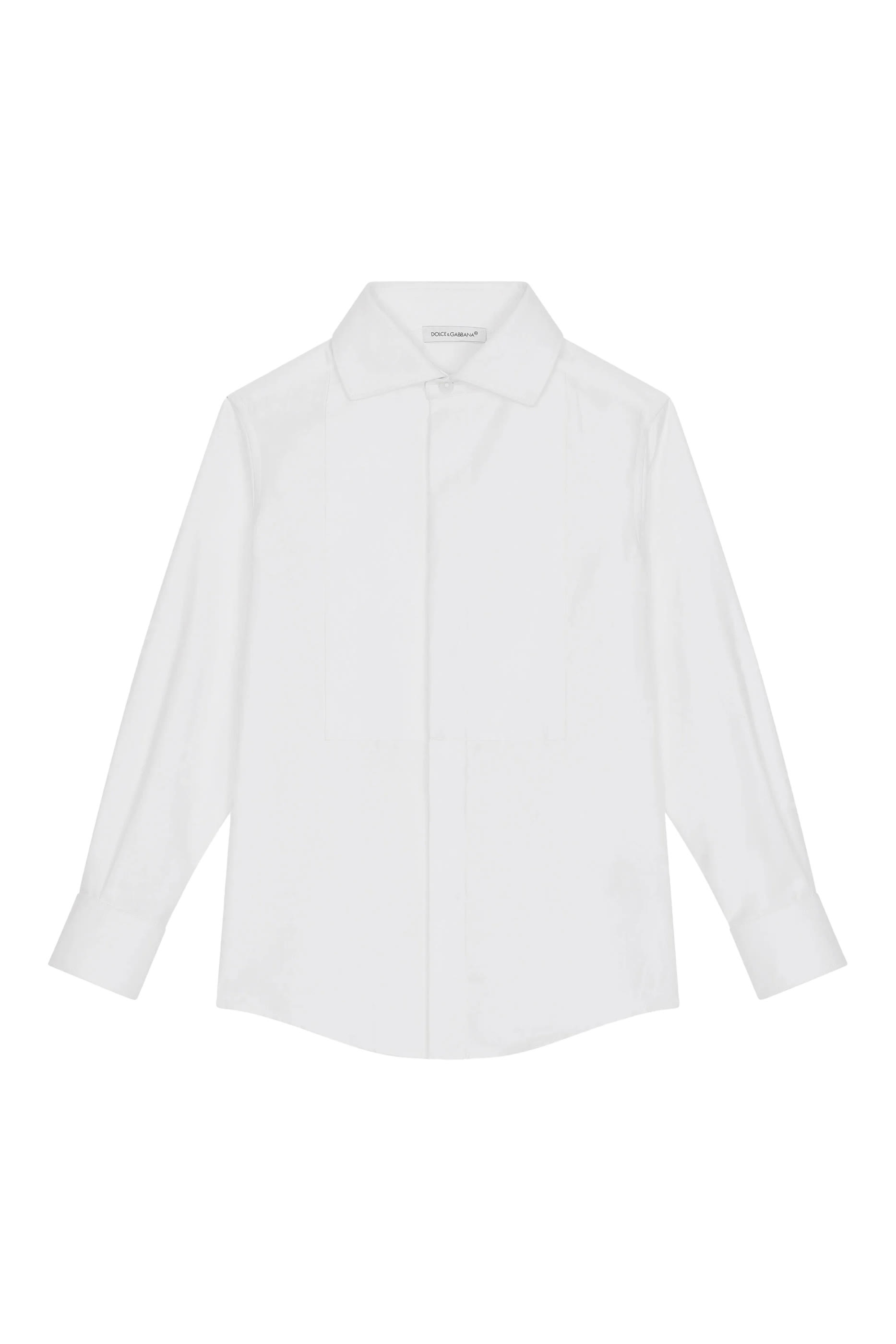 	Kids Jaquard Popeline Long Sleeve Shirt