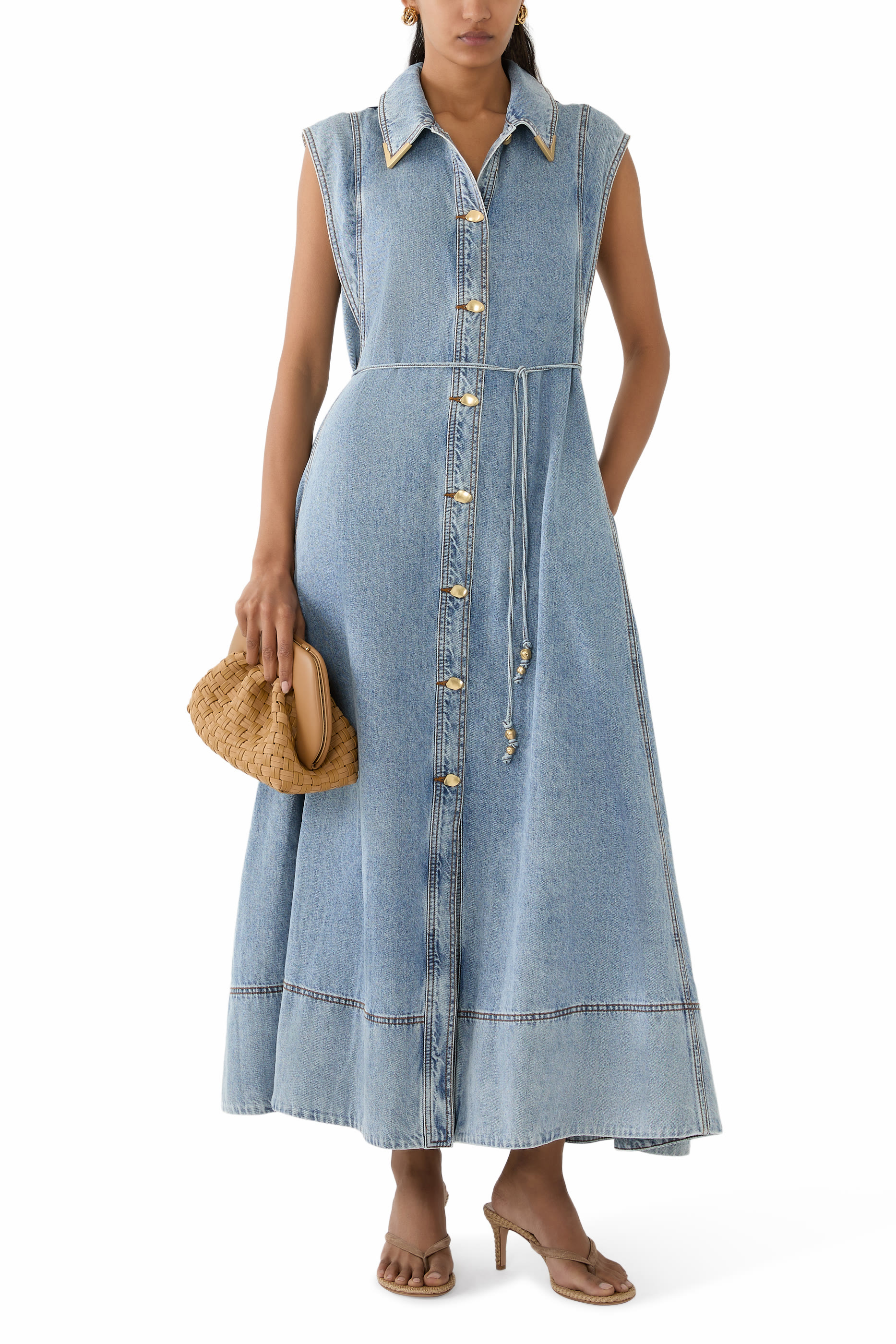 Amara Denim Maxi Dress