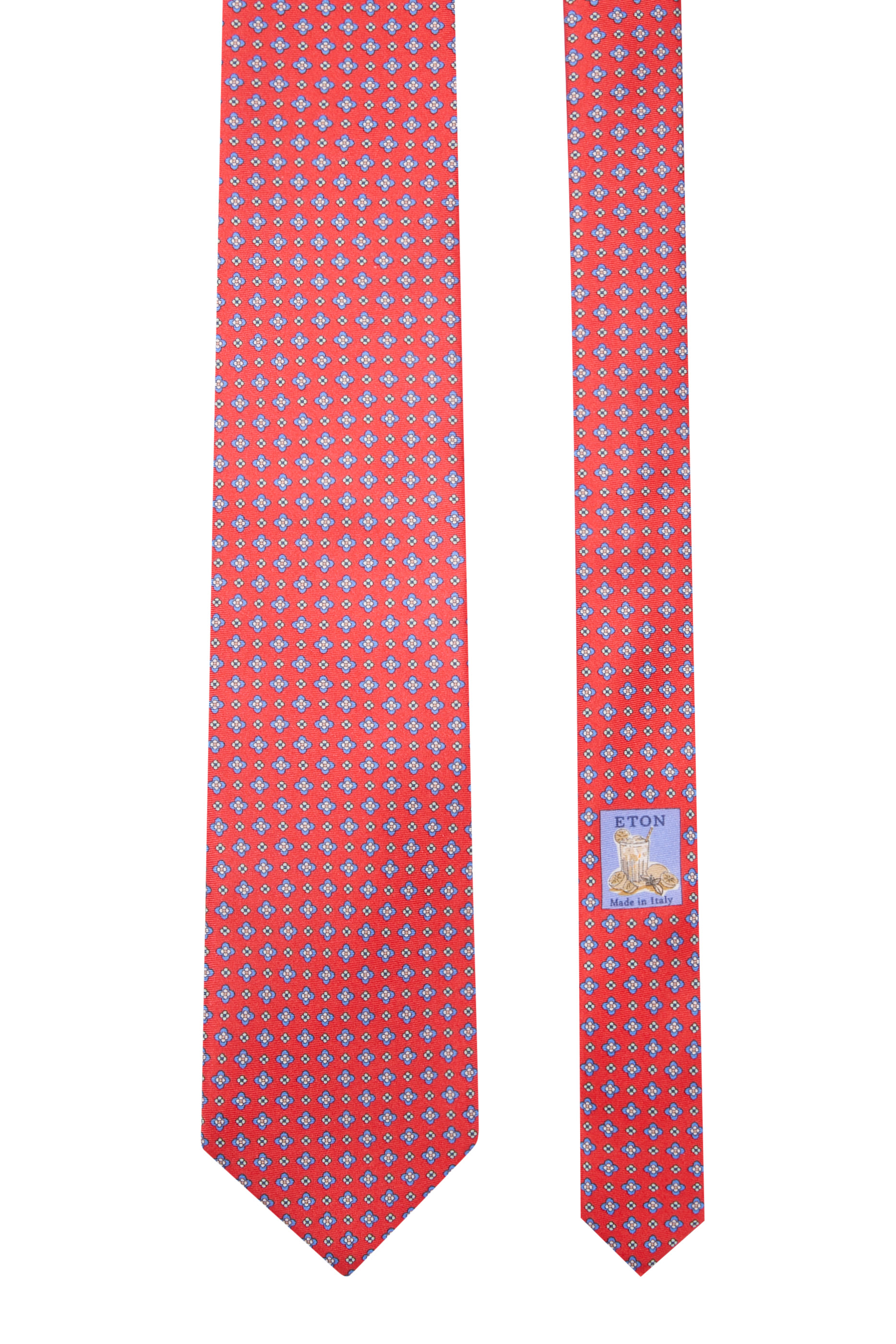 Floral Print Silk Tie