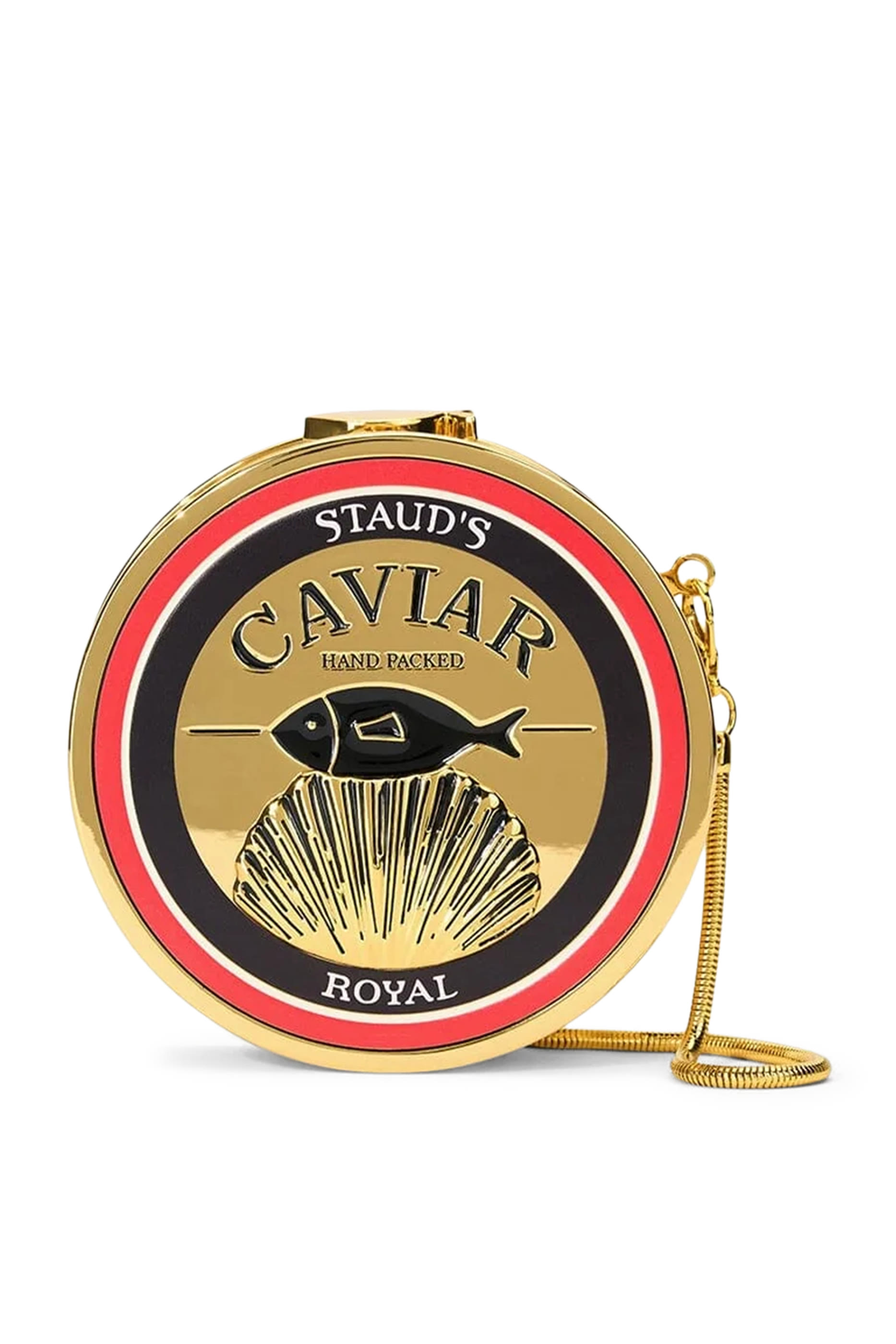 Caviar Metal Tin Clutch 