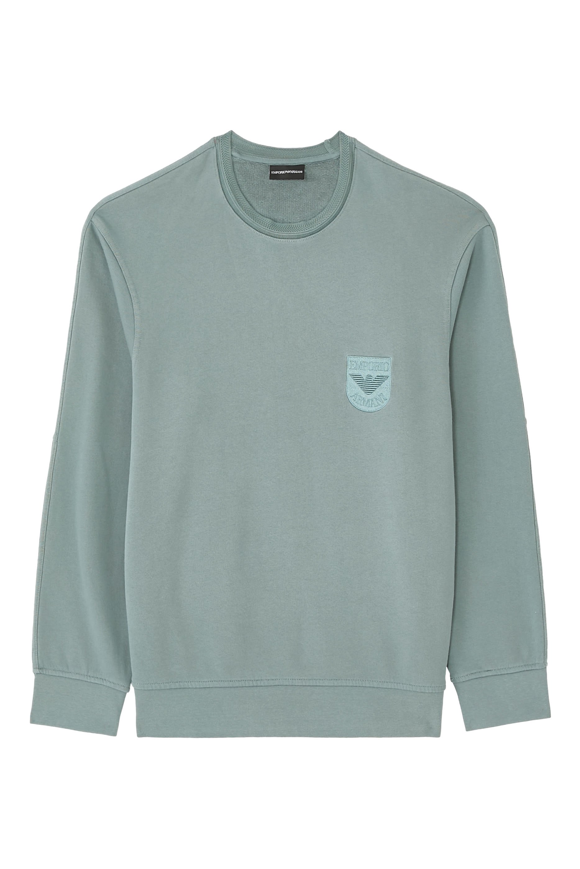 Shield Embroidery French Terry Jersey Sweatshirt