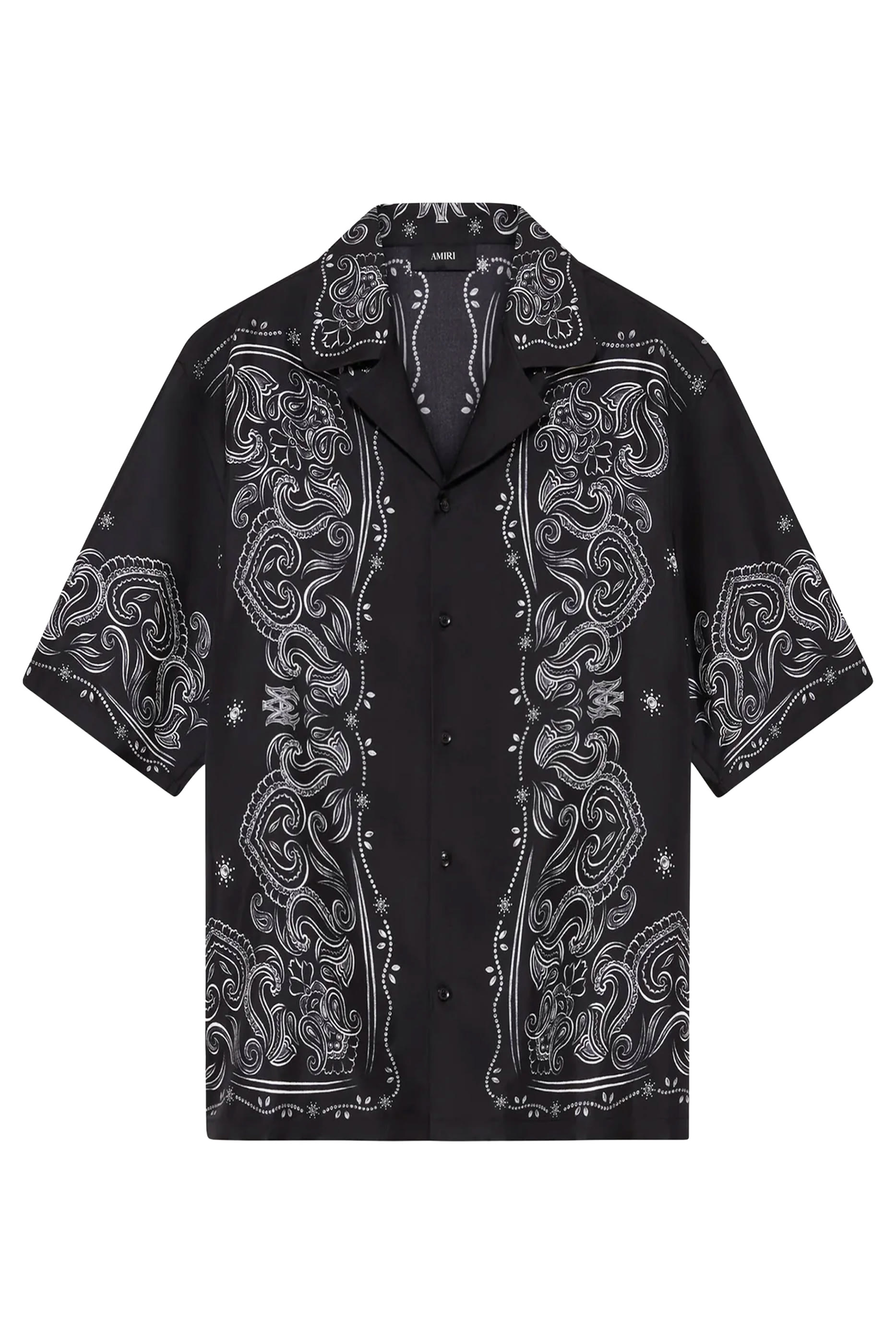 Bandana Paint Oversized Bowling Shirt