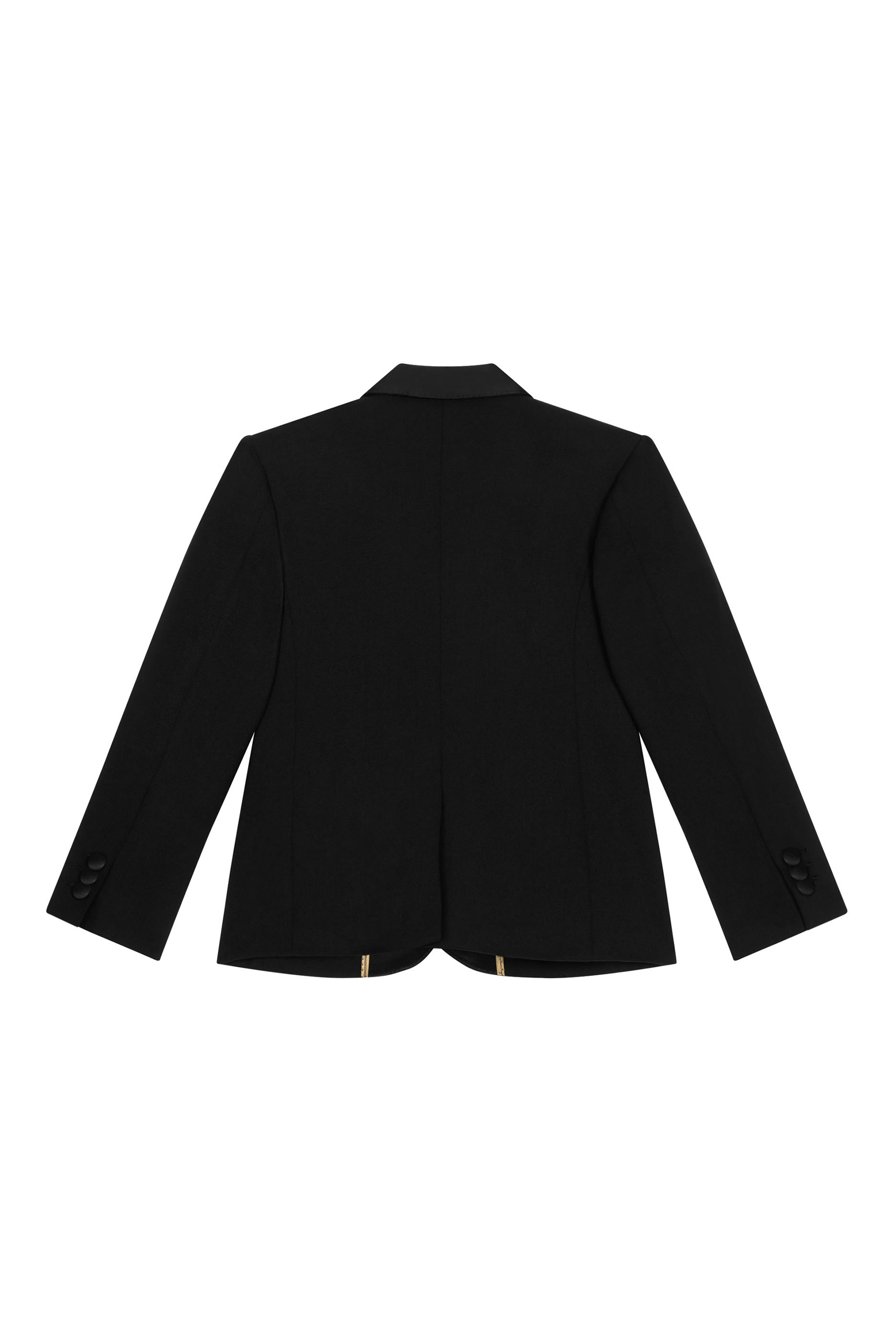 Kids Single Breasted Wool Jacket