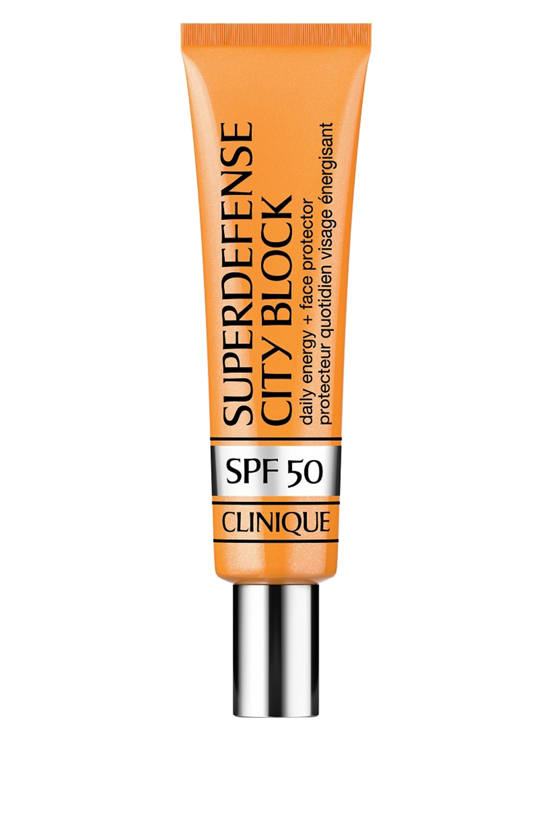 Superdefense&trade; City Block Broad Spectrum SPF 50 Daily Energy + Face Protector