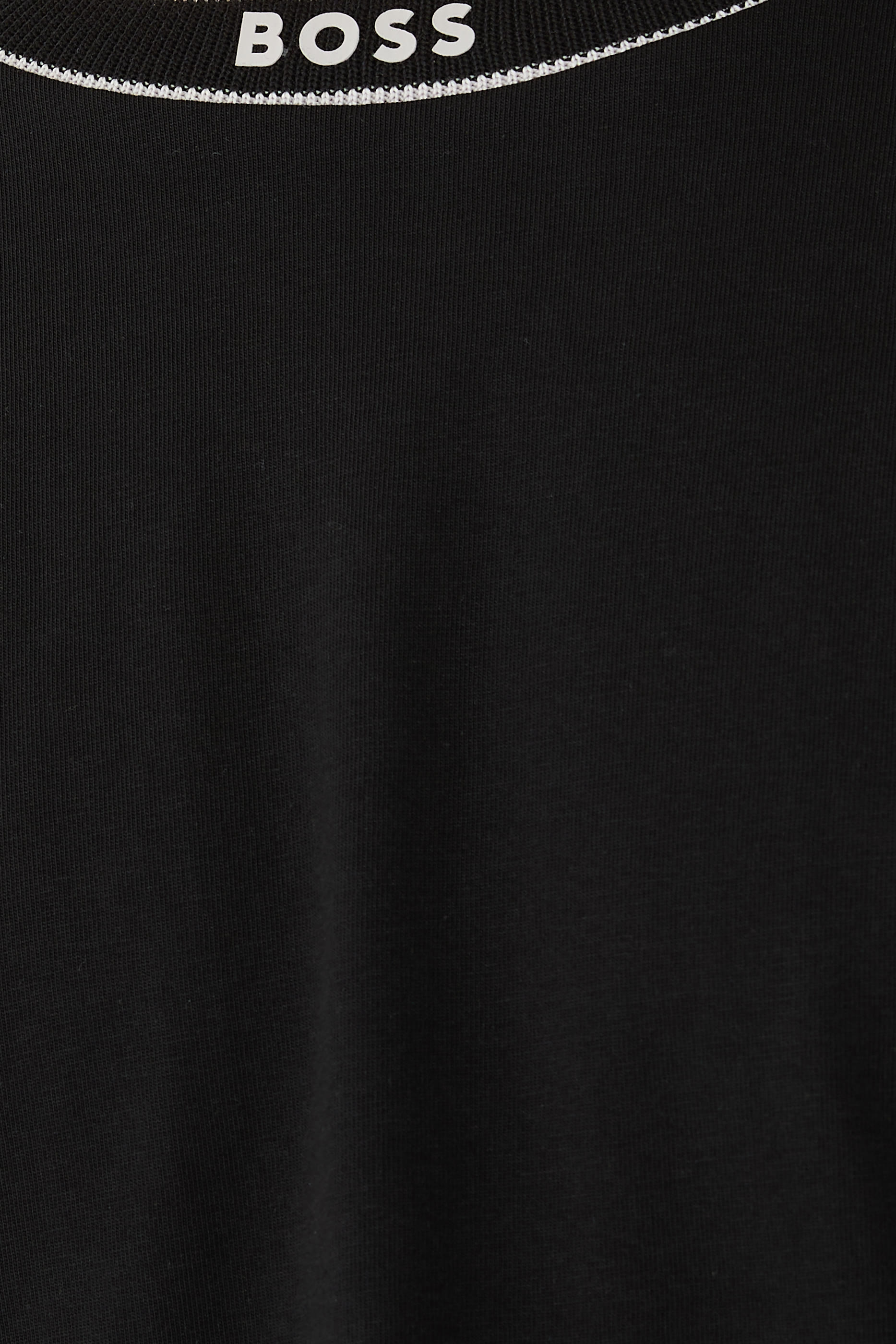 Logo Stripe Collar T-Shirt