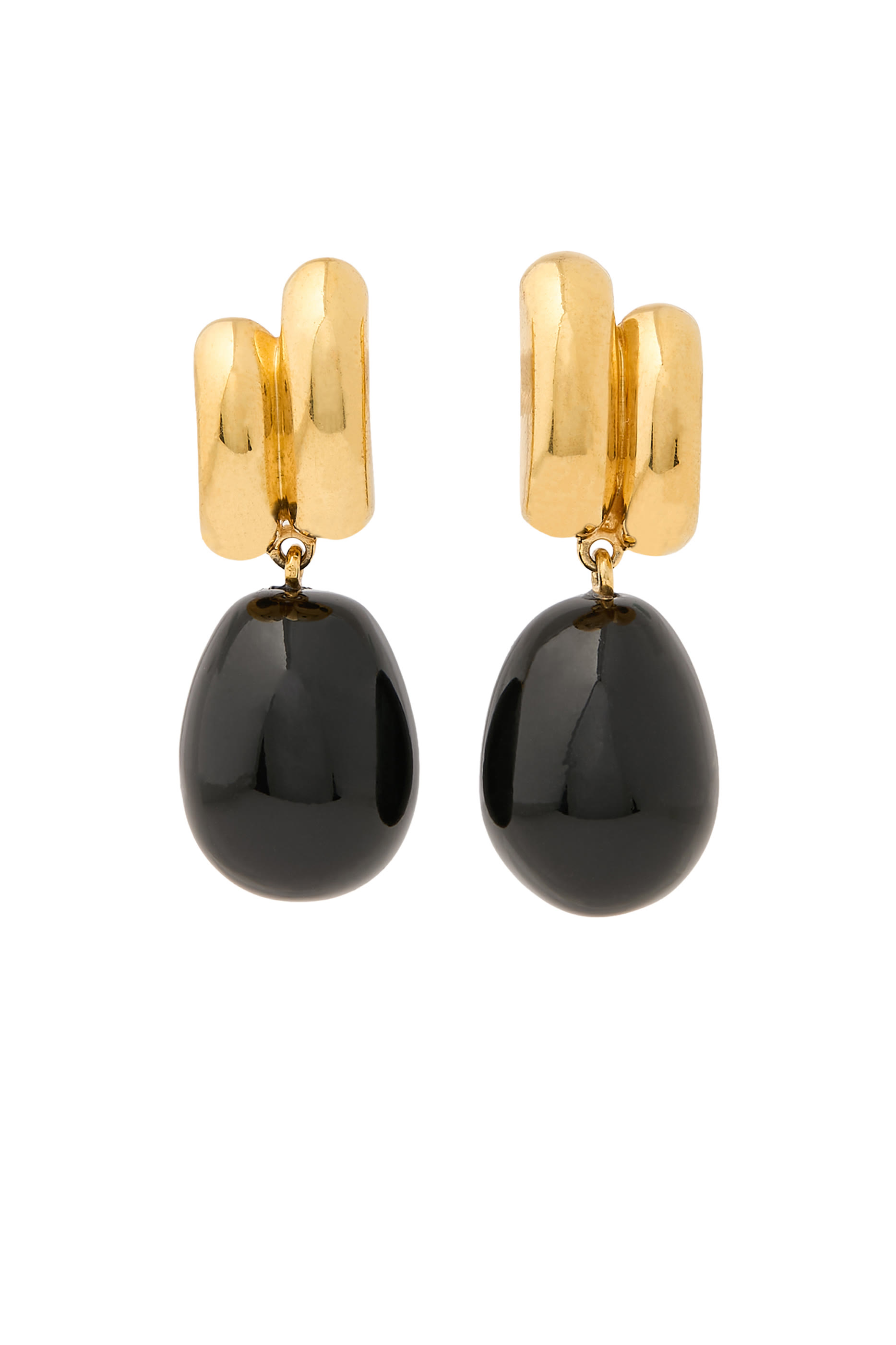 The Iris Earrings, Sterling Silver & Ceramic Beads