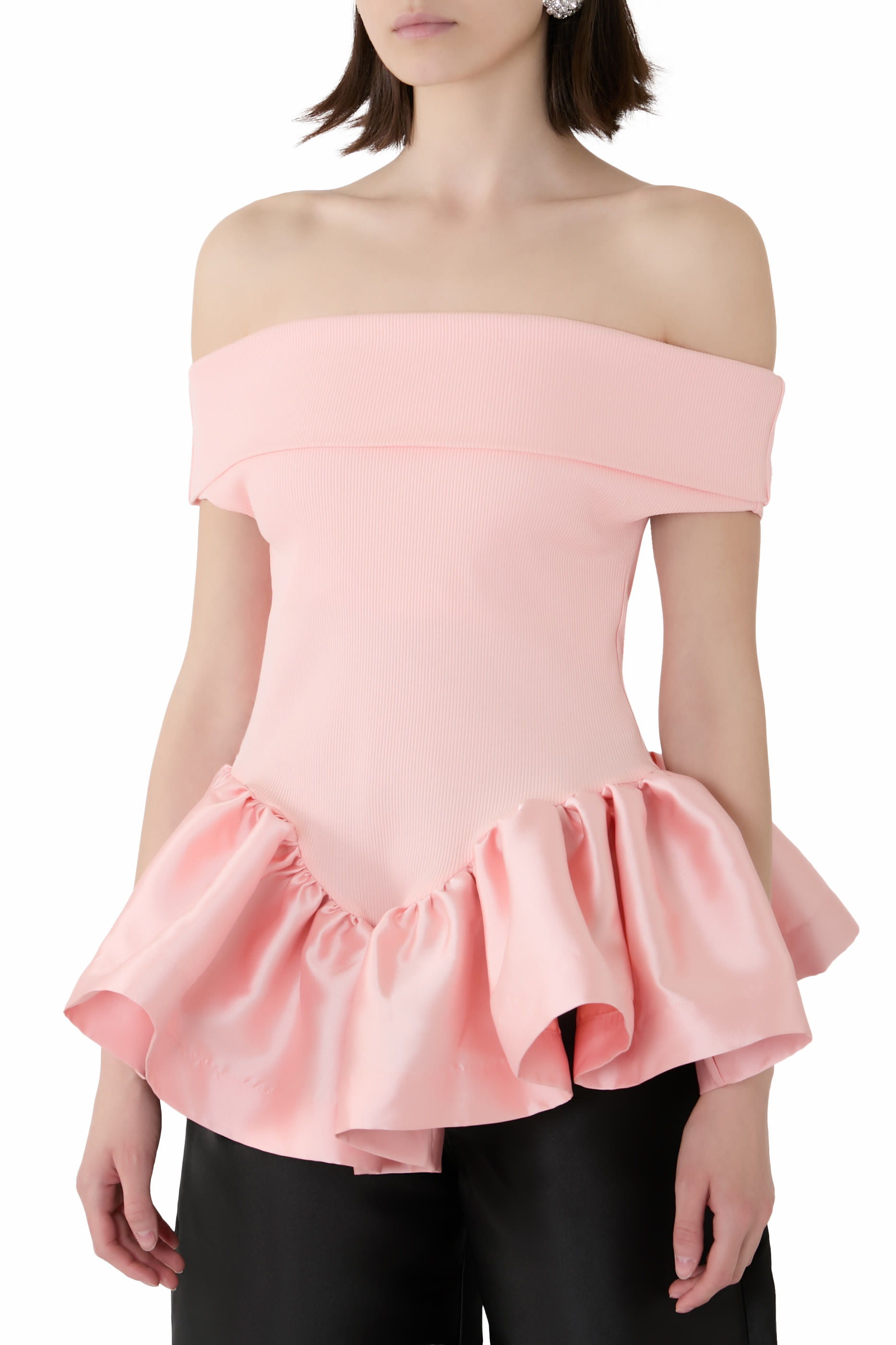 Off-Shoulder Peplum Top