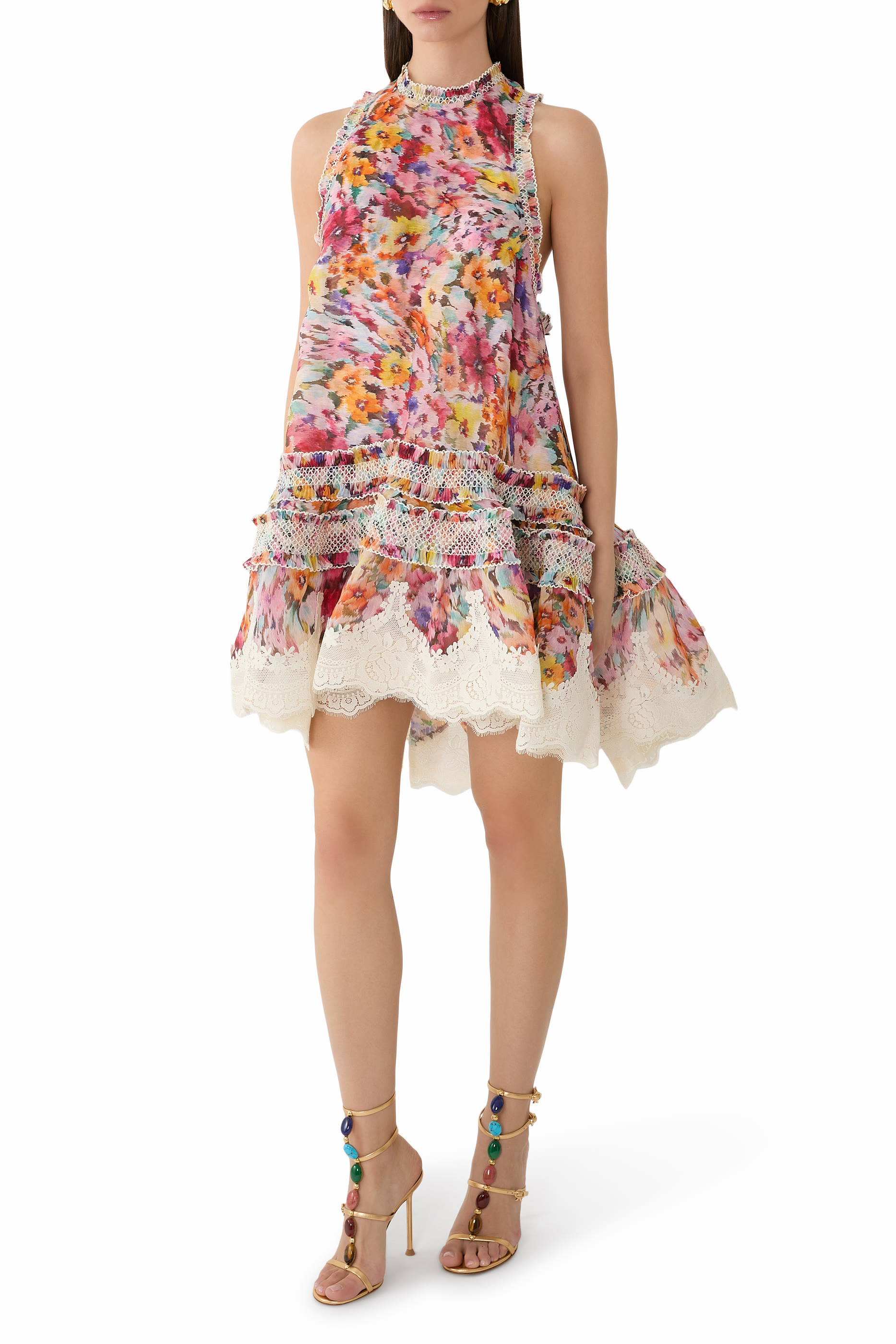 Luna Shirred Lantern Dress