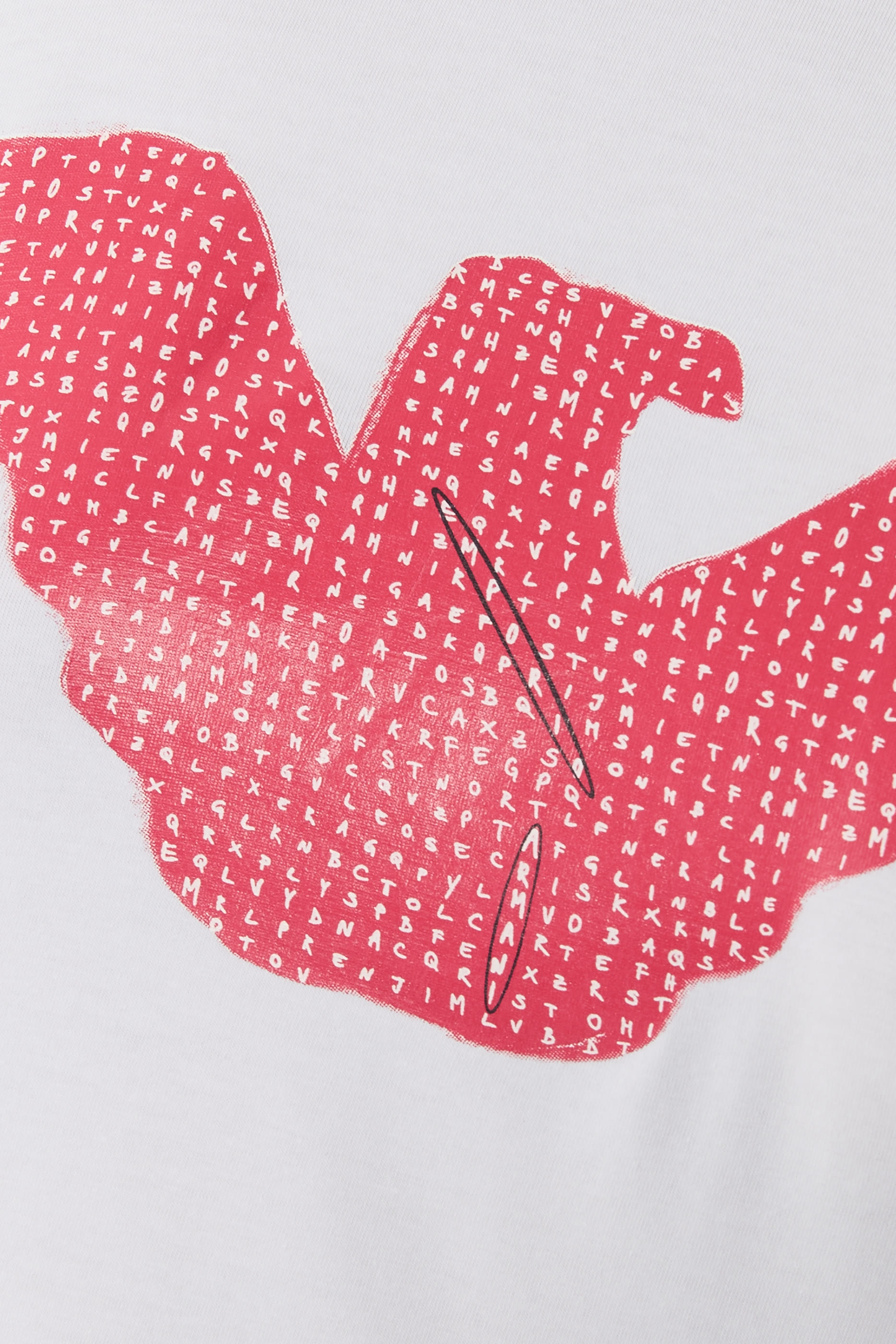 ASV Stretch-Jersey Slim-Fit T-Shirt with Oversized Eagle Pattern