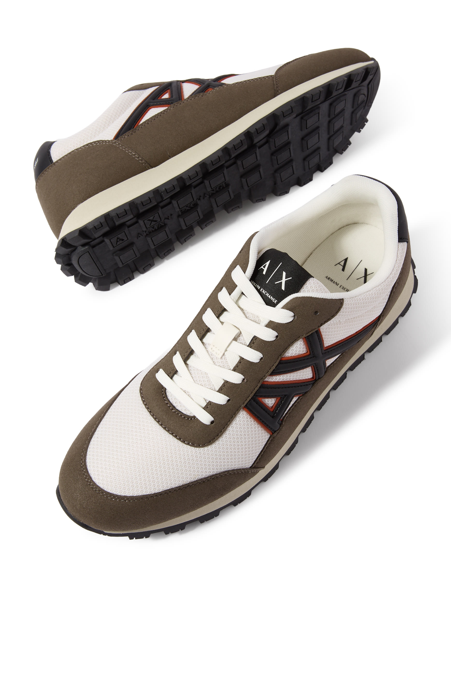 Drop Side AX Logo Low-Top Sneakers