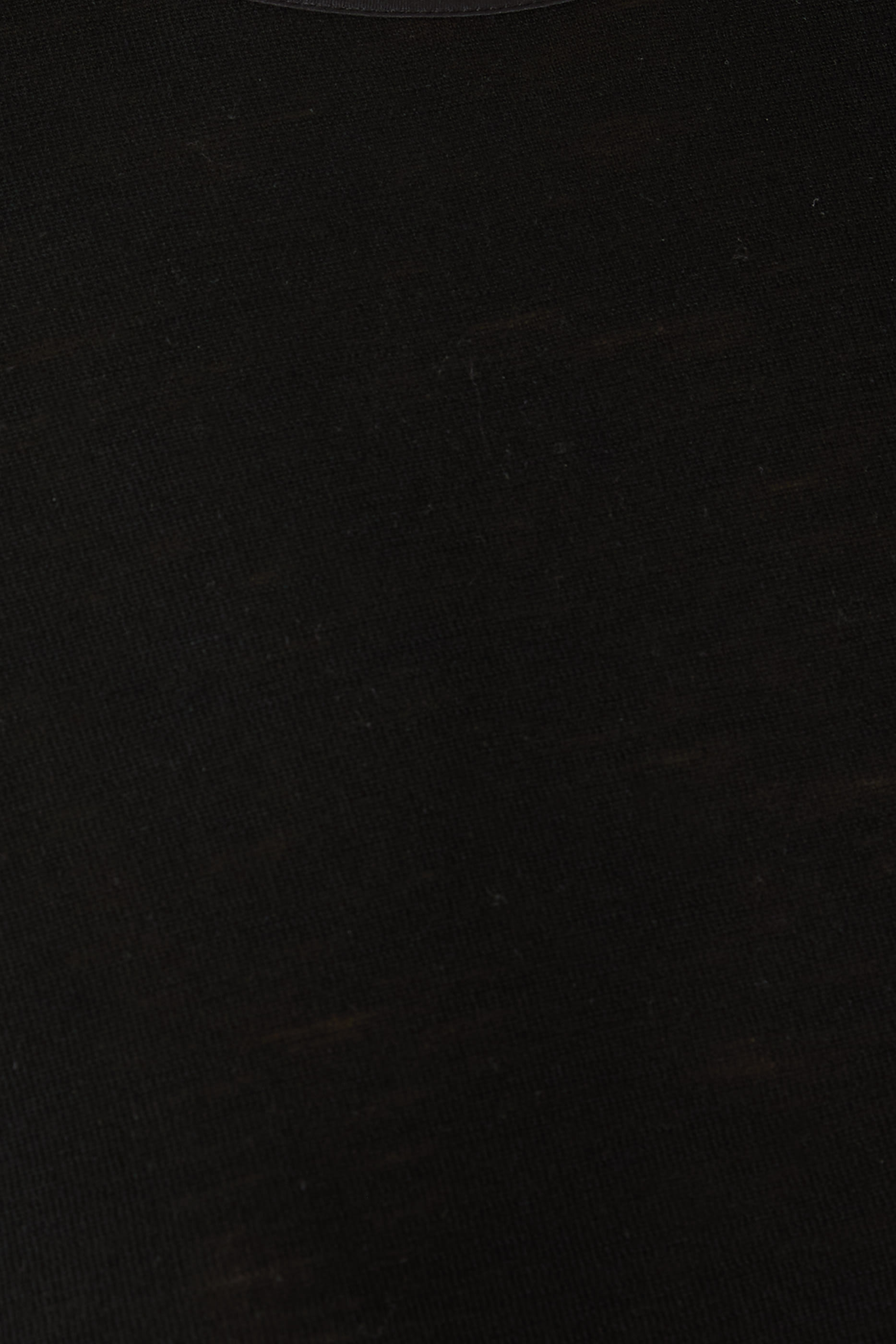 Satin-Trim Wool Elbow-Sleeve T-Shirt 