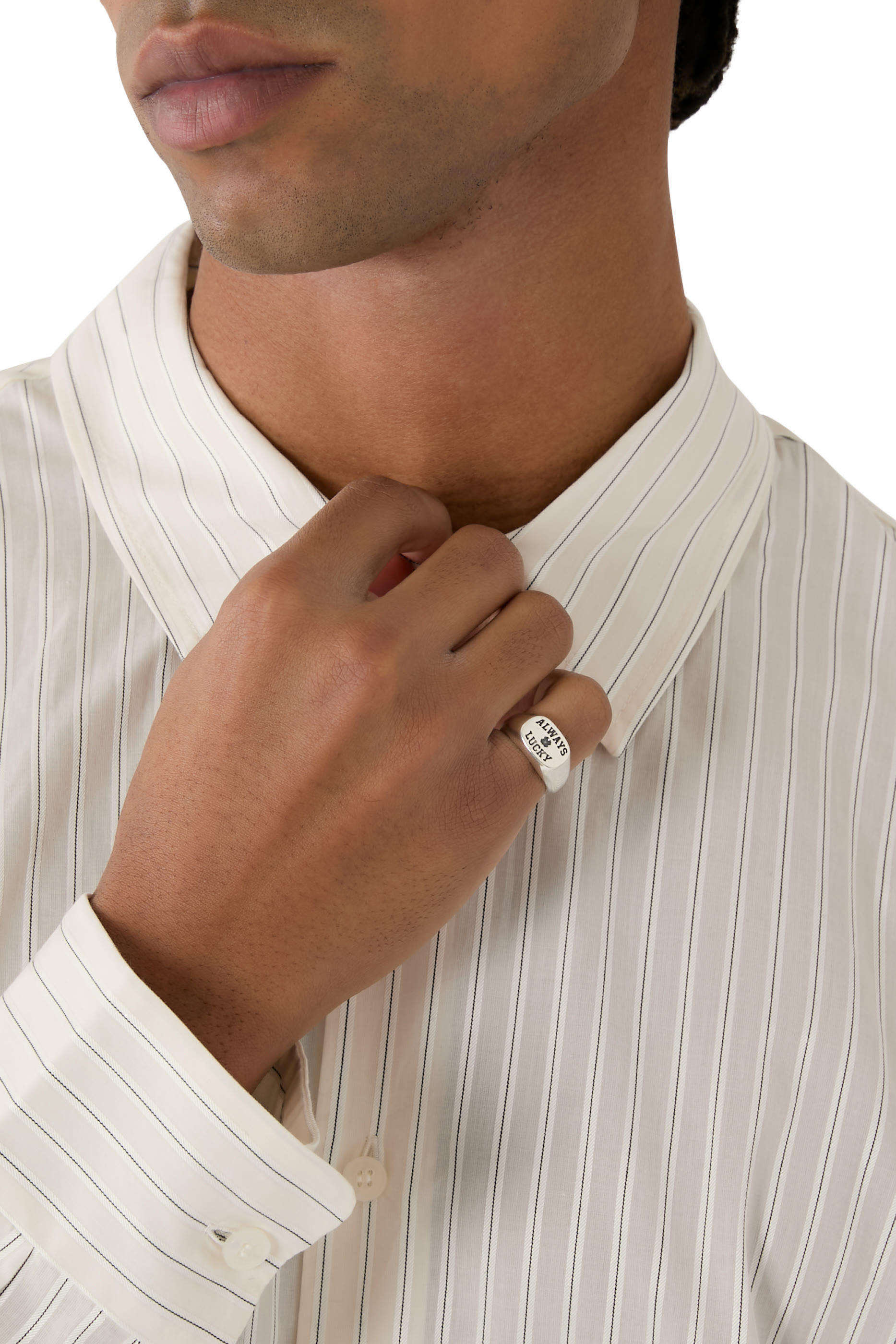 Always Lucky Signet, 925 Sterling Silver