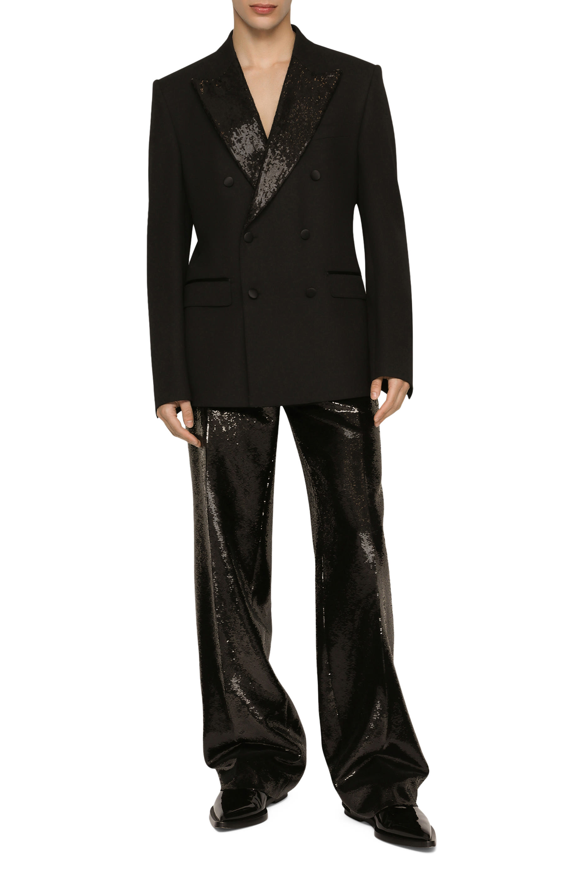  Double-Breasted Wool Sicilia-Fit Tuxedo Jacket