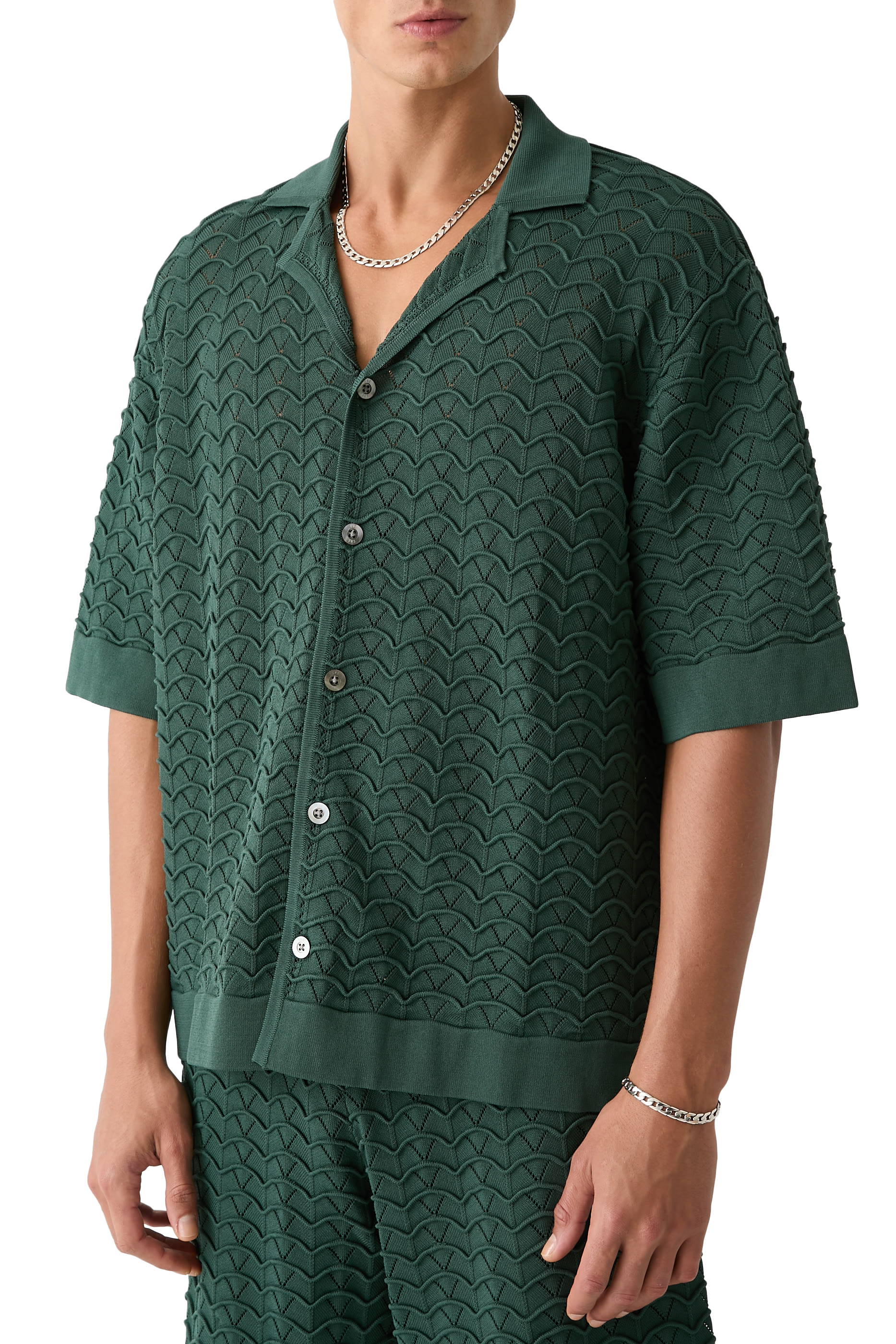 Ripple Rayon Knit Shirt