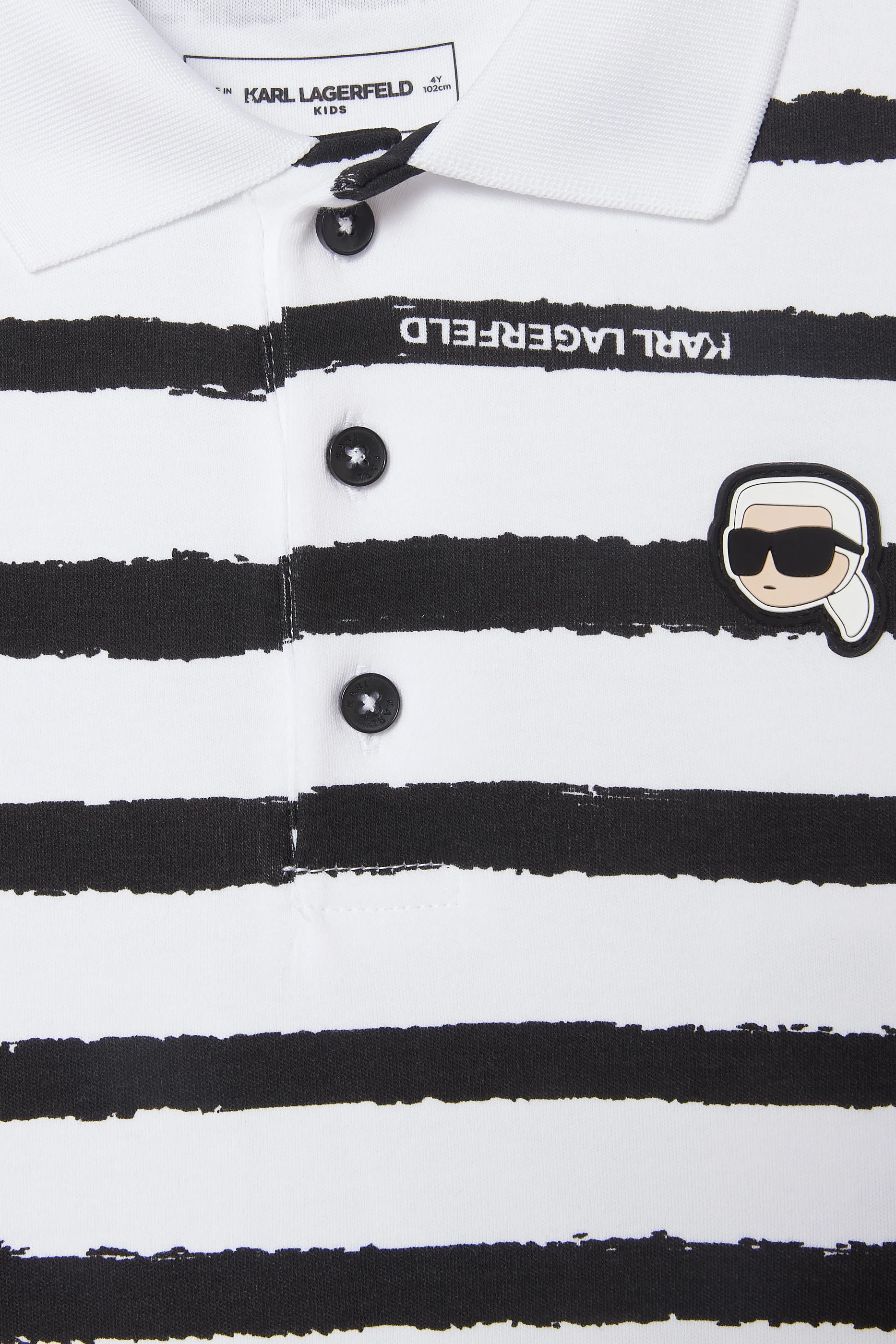 Kids Ikonik Karl Striped Shorts Set