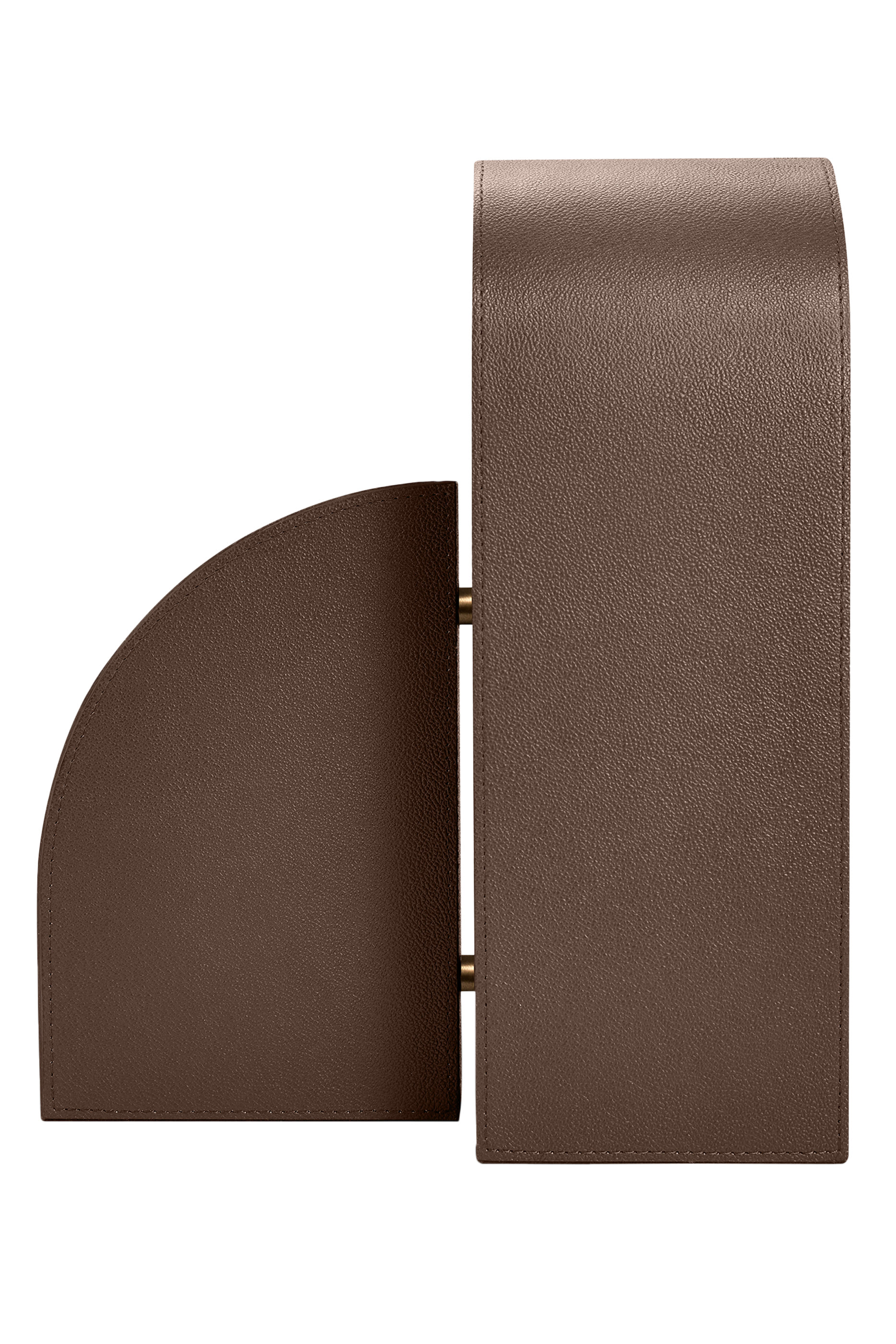 Cubist Bookend Brown &ndash; Left 